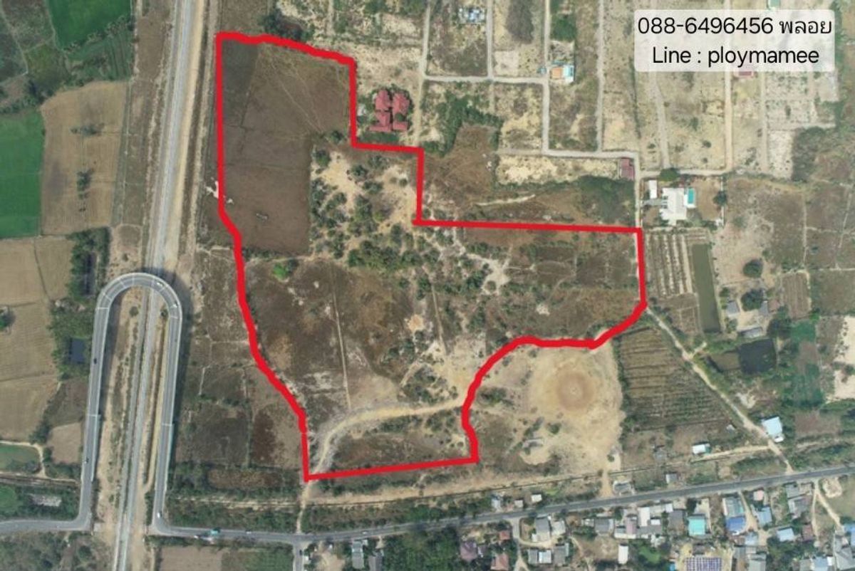 For SaleLandCha-am Phetchaburi : Land for sale in Cha -am, Nong Ta Phot, next to the road 1045, next to the train, beautiful, good location, just 5 minutes from the sea, Petchkasem Road.