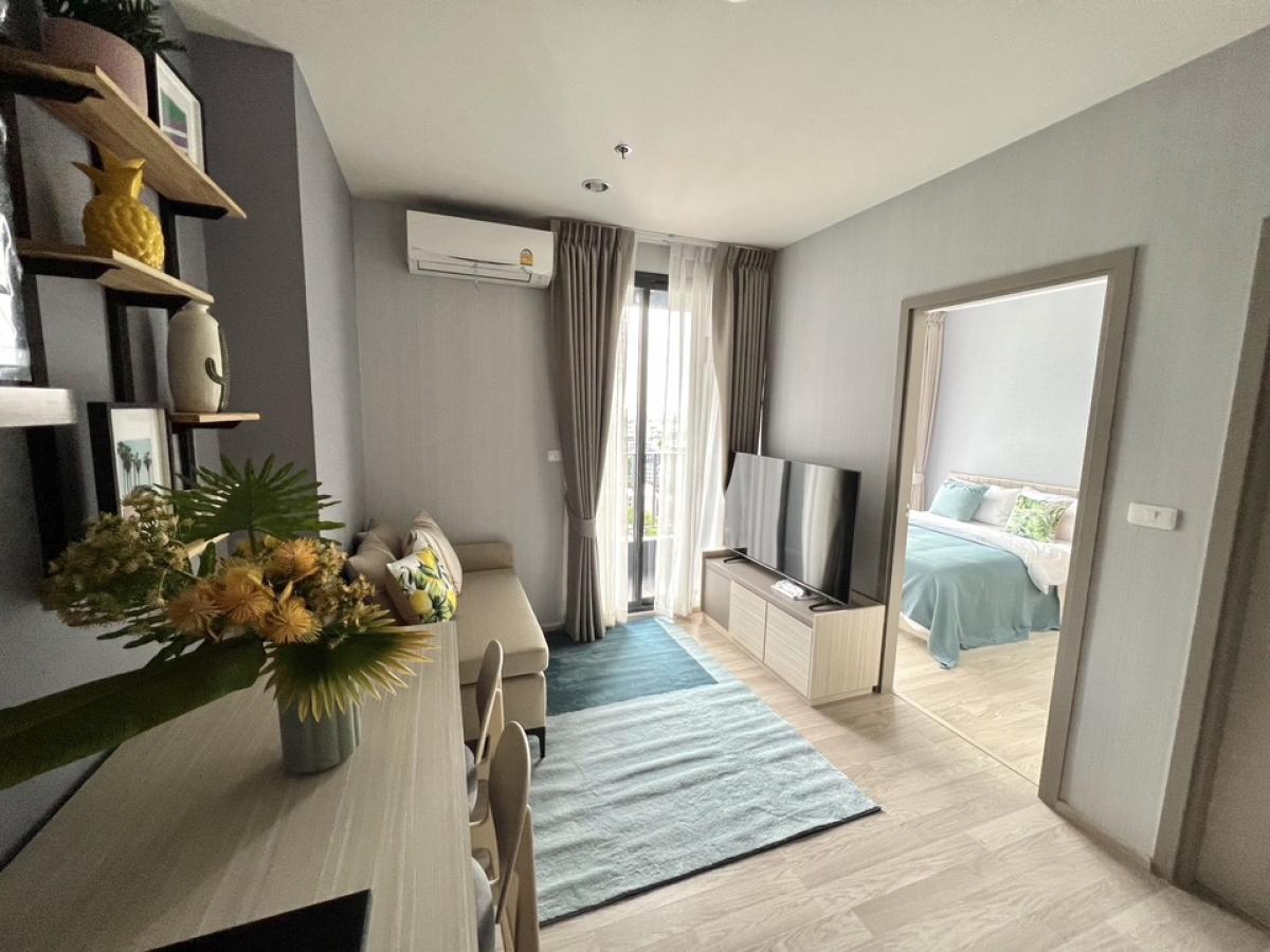 For RentCondoBangna, Bearing, Lasalle : Ideo Mobi Eastpoint For rent 1Bed 1 Living 1 Bath Size 34 SQM 16Fl.
