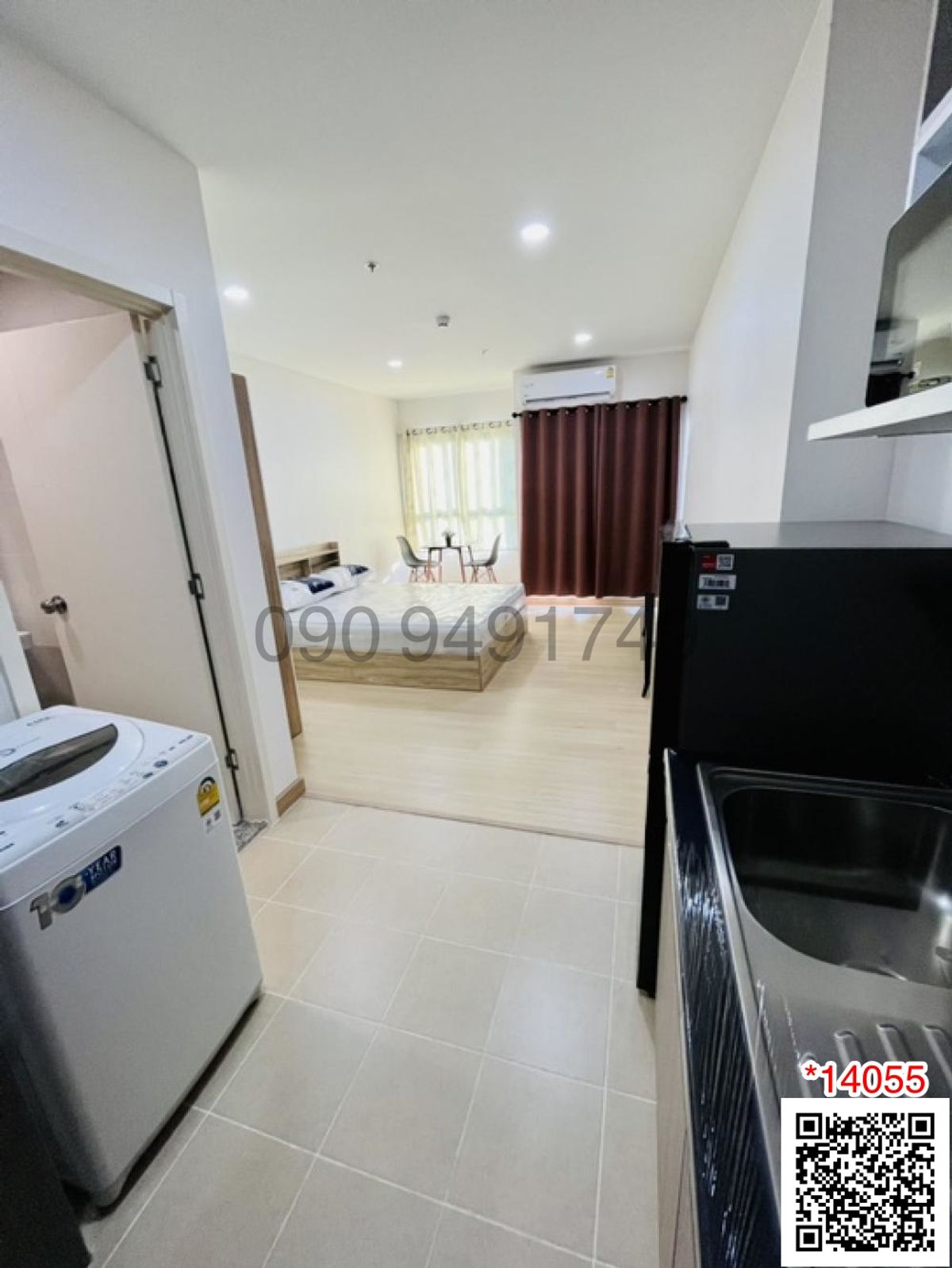 For RentCondoSamut Prakan,Samrong : Condo for rent, Supalai Veranda Sukhumvit 117, 1 bedroom, 31, near BTS Pu Chao 200 meters
