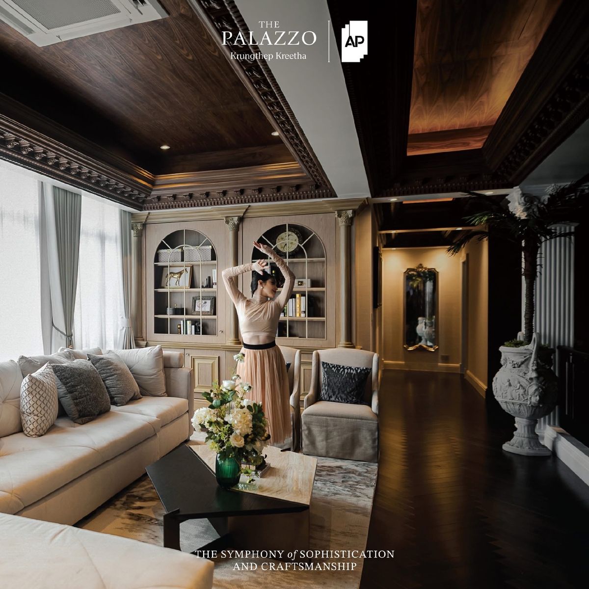ขายบ้านพัฒนาการ ศรีนครินทร์ : “The Palazzo กรุงเทพกรีฑา“ จาก AP Thailand 🔥only 69mb🔥 4 bedroom | 5 bath 🛀 
