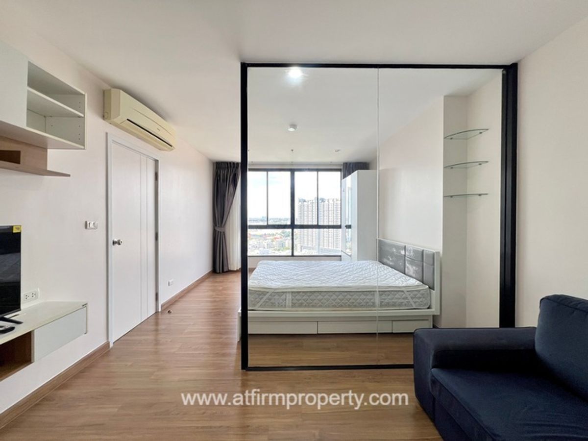 For RentCondoBang Sue, Wong Sawang, Tao Pun : 💥💥 Rent a room ready !! The Tree Interchange Studio 30 sq.m., Floor 24, Building B River View Line: @atfirm💥💥