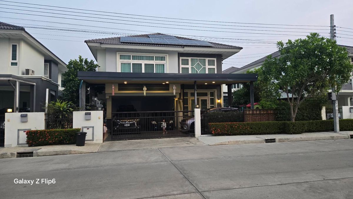 บ้านสมุทรปราการ สำโรง : บ้านเดี่ยว โครงการศุภาลัย ปาล์มสปริงส์ เทพารักษ์  / 5 ห้องนอน ติดถนนเมน / พร้อมโซล่าเซลล์ / เฟอร์บิ้วอิน พร้อมเข้าอยู่
