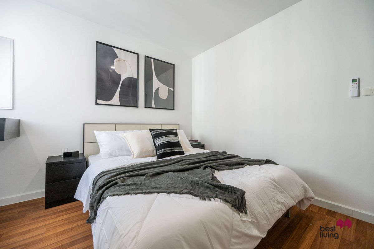 For SaleCondoThaphra, Talat Phlu, Wutthakat : Comfortable living, fully equipped! 🚿 Built-in kitchen with well-zoned layout, fully furnished and move-in ready 🛋️🍳!