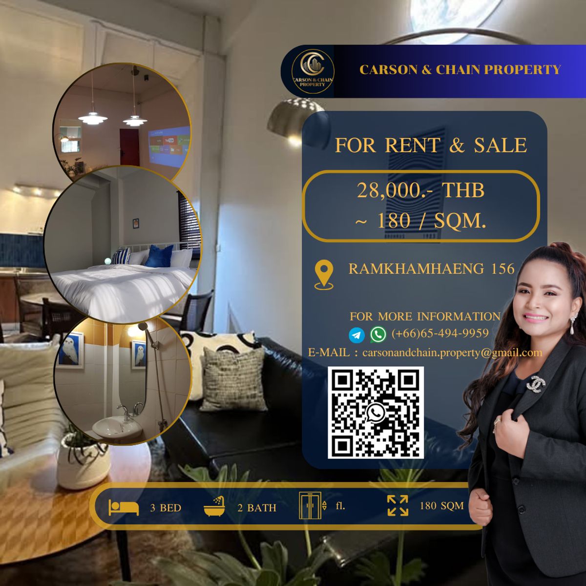 For RentHouseRamkhamhaeng, Hua Mak : Ramkhamhaeng 156