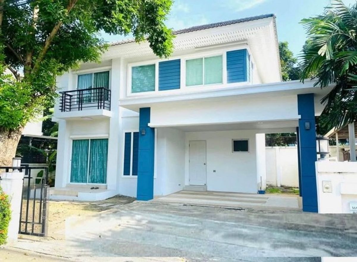 ให้เช่าบ้านนนทบุรี บางใหญ่ บางบัวทอง : RH1271 ให้เช่าบ้านเดี่ยว หมู่บ้านเพอเฟคพาร์คบางบัวทอง 3 ห้องนอน 3 ห้องน้ำ แอร์ 4 เครื่อง 1 โถงรับแขก ใกล้รถไฟฟ้าสถานีคลองบางไผ่