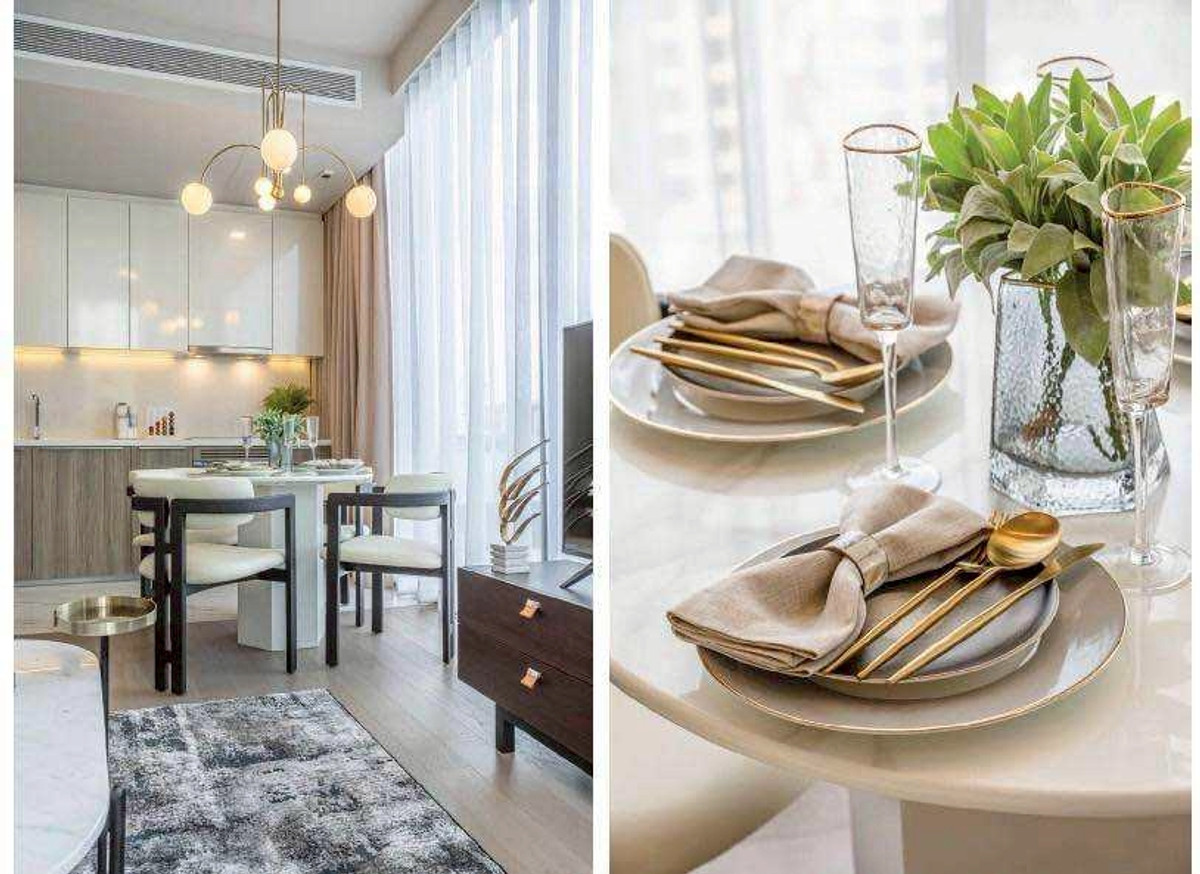 For RentCondoSukhumvit, Asoke, Thonglor : Celes Asoke Condo, beautiful room, complete furniture Ready to rent