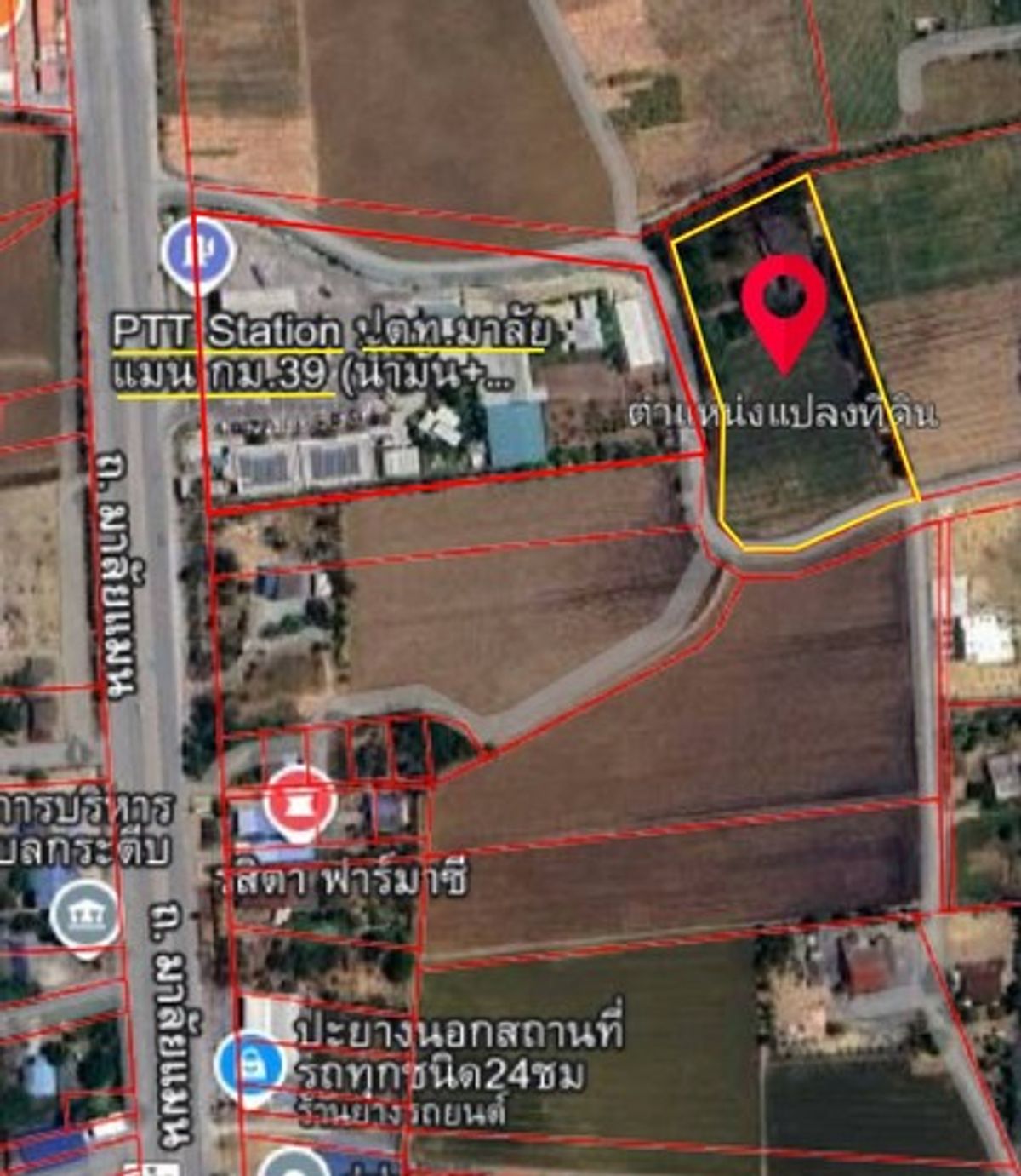 ขายที่ดินนครปฐม : ขายที่ดินเปล่า หลังปั๊มน้ำมันปตท.มาลัยแมนกม.39  โฉนดน.ส.4 จ (ครุฑแดง)   4-3-86 ไร่   ต.ห้วยม่วง อ.กำแพงแสน จ.นครปฐม เหลือเพียงไร่ละ 1.15 ล้านบาท