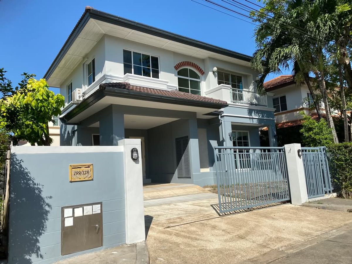 For SaleHouseRama5, Ratchapruek, Bangkruai : 2 storey detached house for sale Manthana Village Pinklao-Rama 5