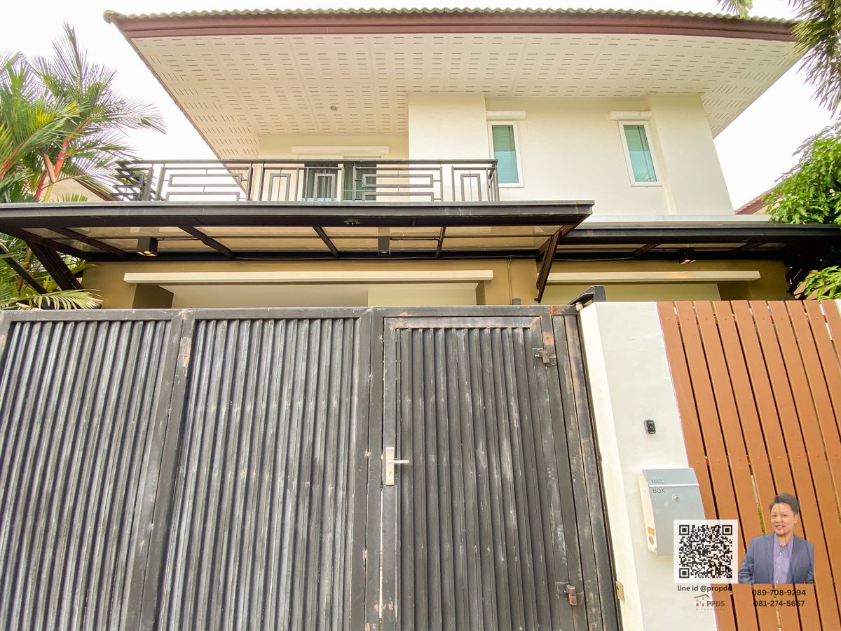 For SaleHouseLadkrabang, Suwannaphum Airport : Modern Style Detached House for Sale Ready to move in, Convenient transportation Bangna-Airport