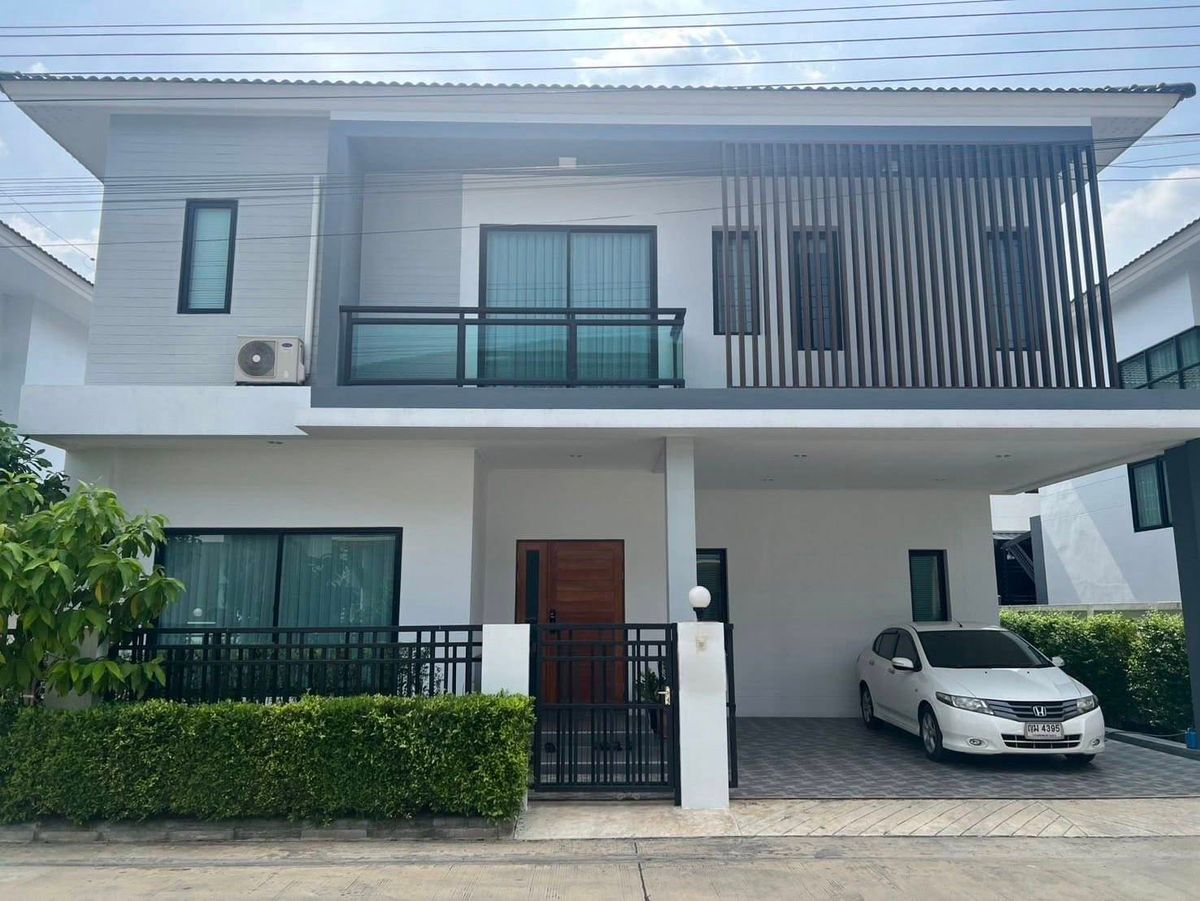 For RentHouseNawamin, Ramindra : Rent a detached house, Phatthanasiri The Prime, Ring Ring Ram Inthra -Hathairat, near Nawaminthrachinuthit School, Bencharajalai, only 3 minutes.