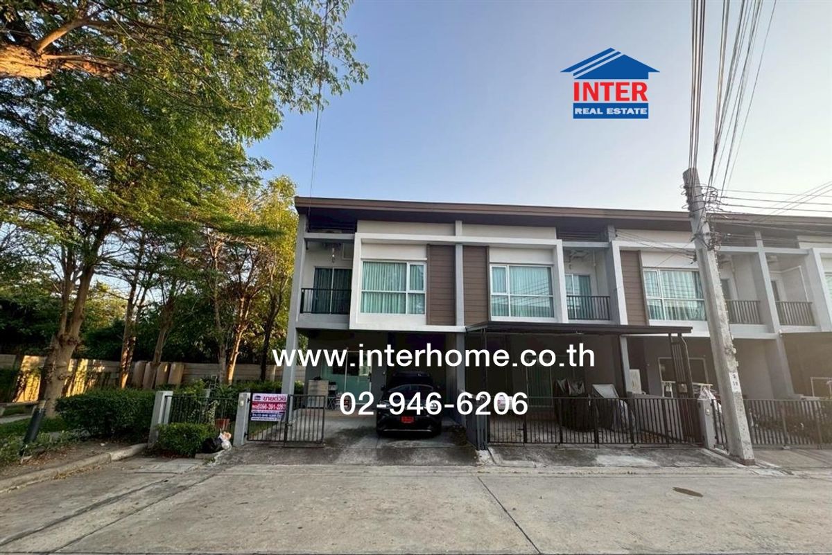 For SaleTownhomeEakachai, Bang Bon : 2 -story townhome, 26.3 sq.w., Lumpini Town Park Village Tha Kham-Rama 2 Near Tha Kham Temple Soi Ngam Ngamcharoen 18, Rama 2 Road, Tha Kham Road, Bang Khun Thian District Bangkok