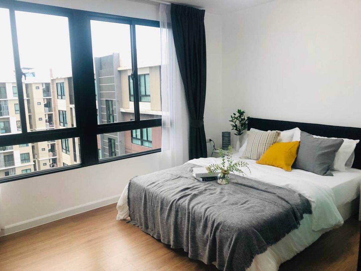 For RentCondoPhutthamonthon, Salaya : For Rent & GT; & GT; I Condo Salaya 2 & GT; Near Mahidol University, area 30.13 sq.m., Building D, Floor 8, Room 1 Bedroom Furniture With washing machines #LV-MO1662