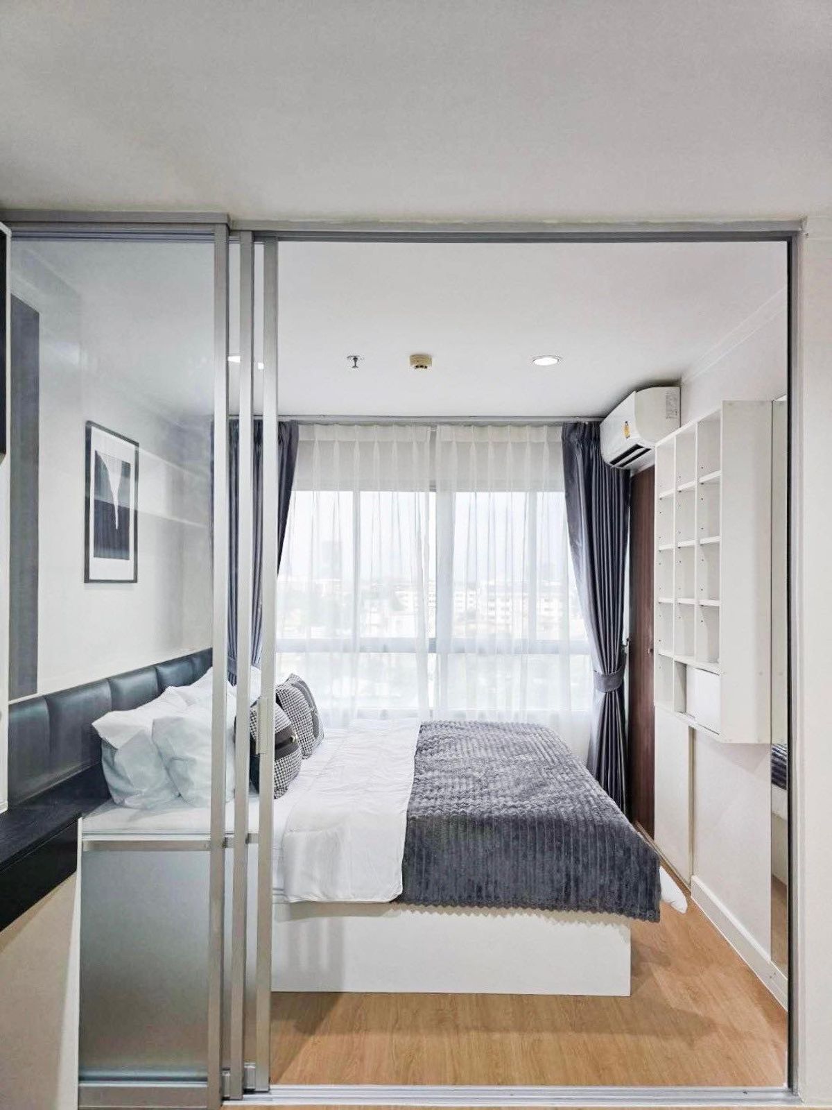 ให้เช่าคอนโดบางนา แบริ่ง ลาซาล : 📢FOR RENT 🎉Lumpini Ville Lasalle  - Bearing>> สุขมวิท105 ชั้น 7 ตึก C  ขนาด 27 ตร.ม เฟอร์นิเจอร์ครบ พร้อมอยู่ ร่มรื่น เงียบสงบ น่าอยู่ #LV-MO1658
