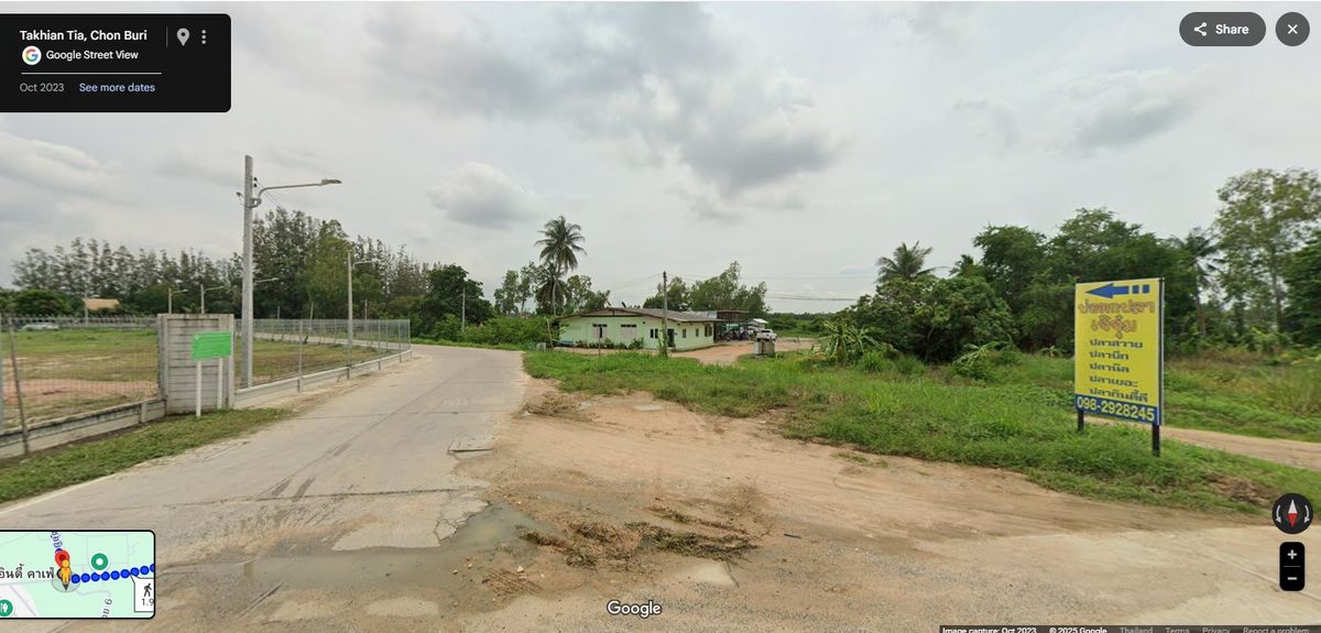 ขายที่ดินพัทยา บางแสน ชลบุรี สัตหีบ : ขายที่ดิน 10 ไร่ ติดถนนสาธารณะ เข้า-ออก สะดวก ต.ตะเคียนเตี้ย อ.บางละมุง จ.ชลบุรี