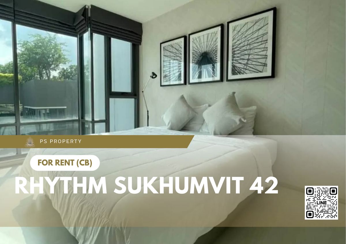 For RentCondoSukhumvit, Asoke, Thonglor : For rent ✨ Rhythm Sukhumvit 42 ✨ next to BTS Ekkamai, complete with furniture and appliances