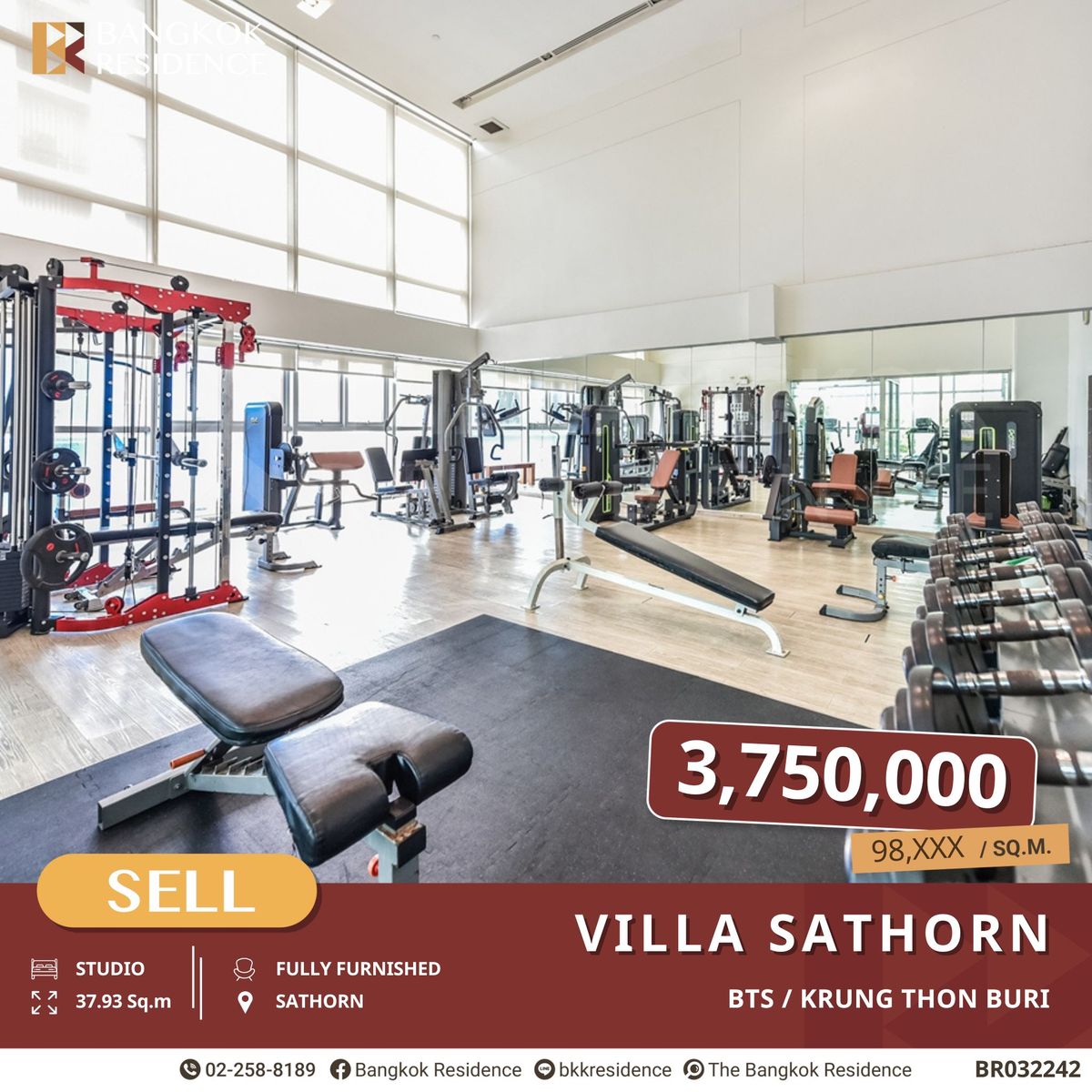 ขายคอนโดวงเวียนใหญ่ เจริญนคร : Villa Sathorn ราสุดคุ้ม เดินทางสะดวก ใกล้ BTS กรุงธนบุรี