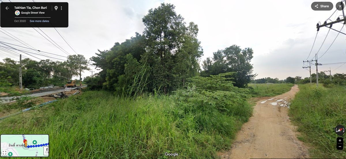 ขายที่ดินพัทยา บางแสน ชลบุรี สัตหีบ : ขายที่ดิน 10 ไร่ ติดถนนสาธารณะ เข้า-ออก สะดวก ต.ตะเคียนเตี้ย อ.บางละมุง จ.ชลบุรี