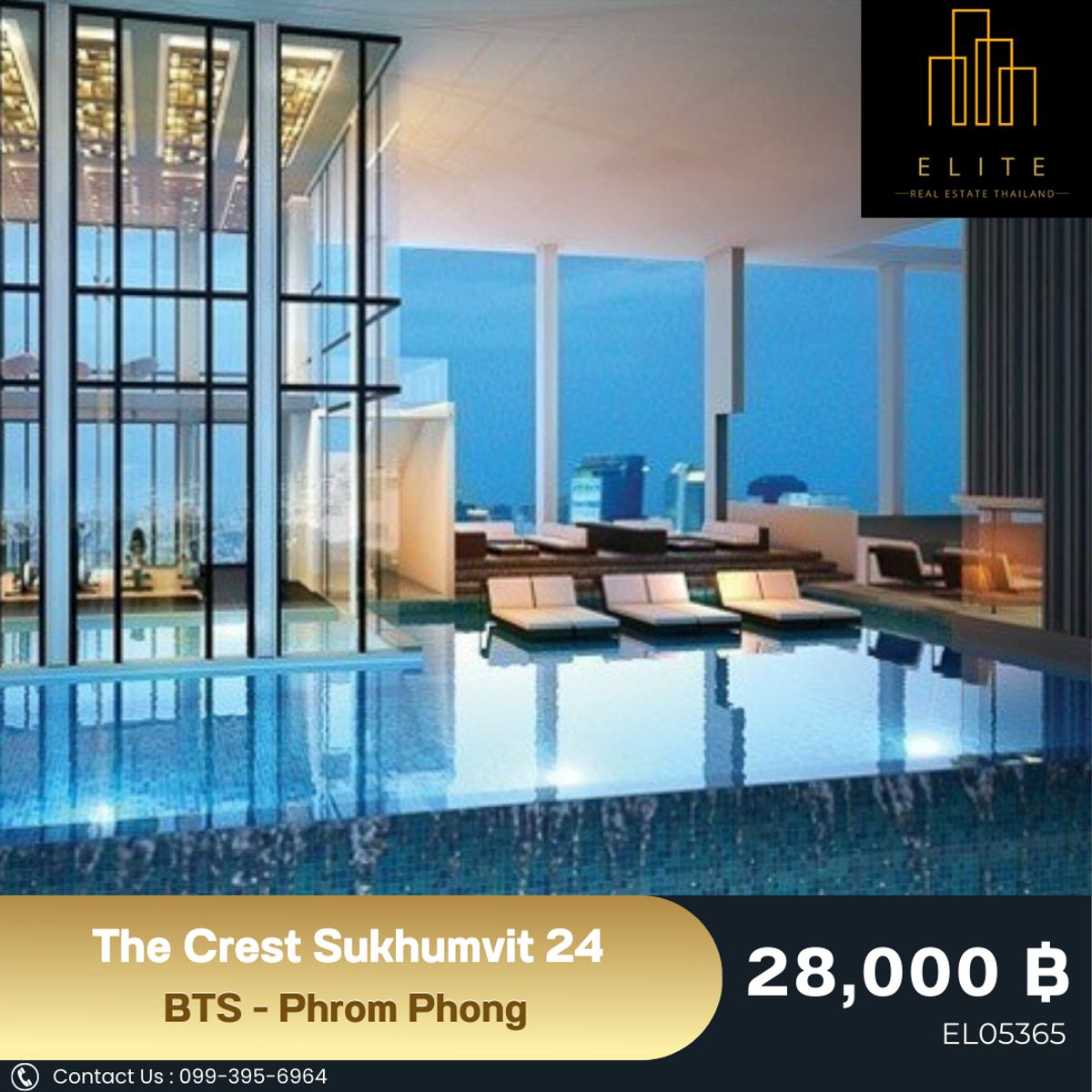 For RentCondoSukhumvit, Asoke, Thonglor : ✨ Low Rise Condo is quiet, even in the heart of Sukhumvit. Answer the city lifestyle 💯