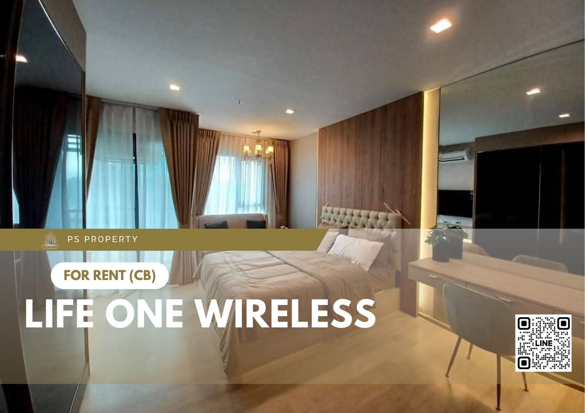 For RentCondoWitthayu, Chidlom, Langsuan, Ploenchit : For rent ✨ Life One Wireless ✨ Fully furnished and equipped with electrical appliances, near BTS Phloen Chit