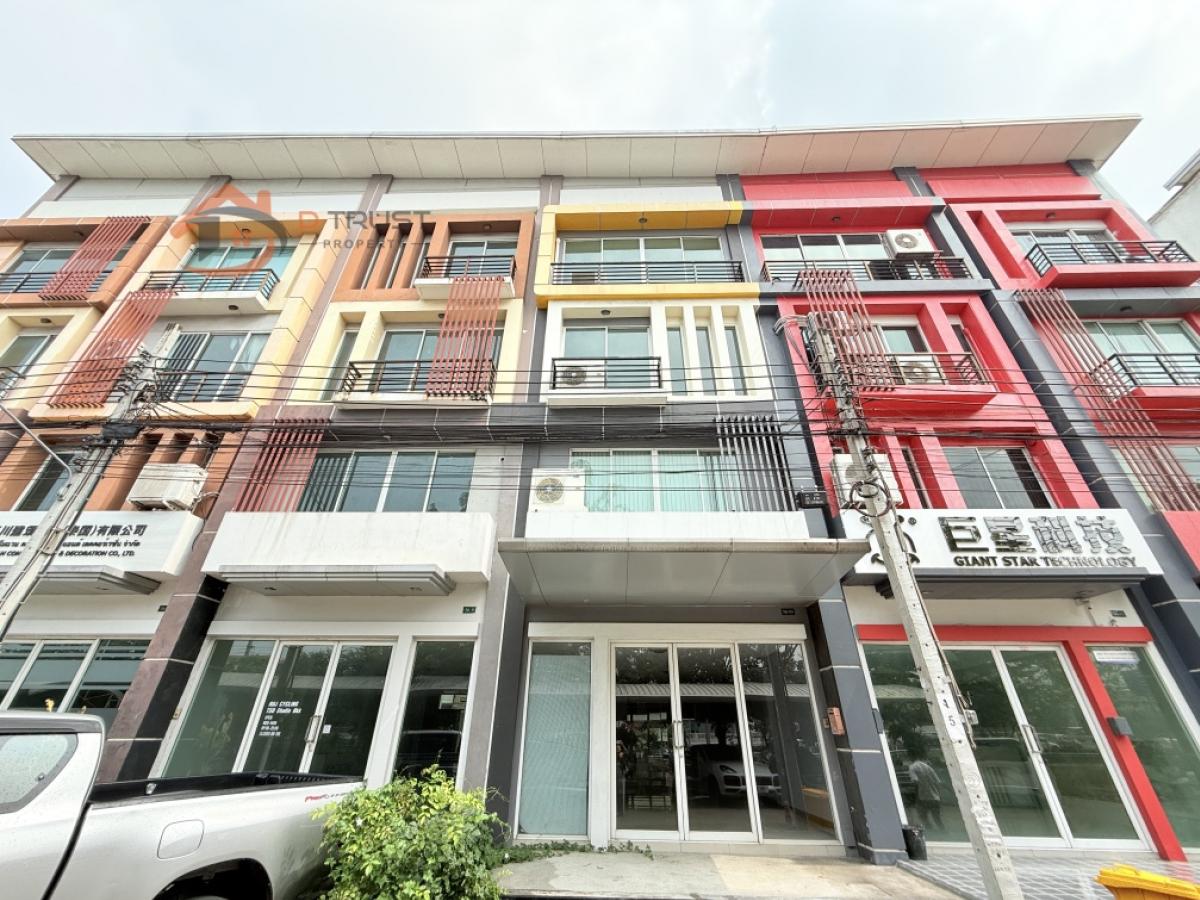 For SaleShop HouseLadkrabang, Suwannaphum Airport : 4-storey commercial building for sale, RK Biz Center Motorway-Airport Link