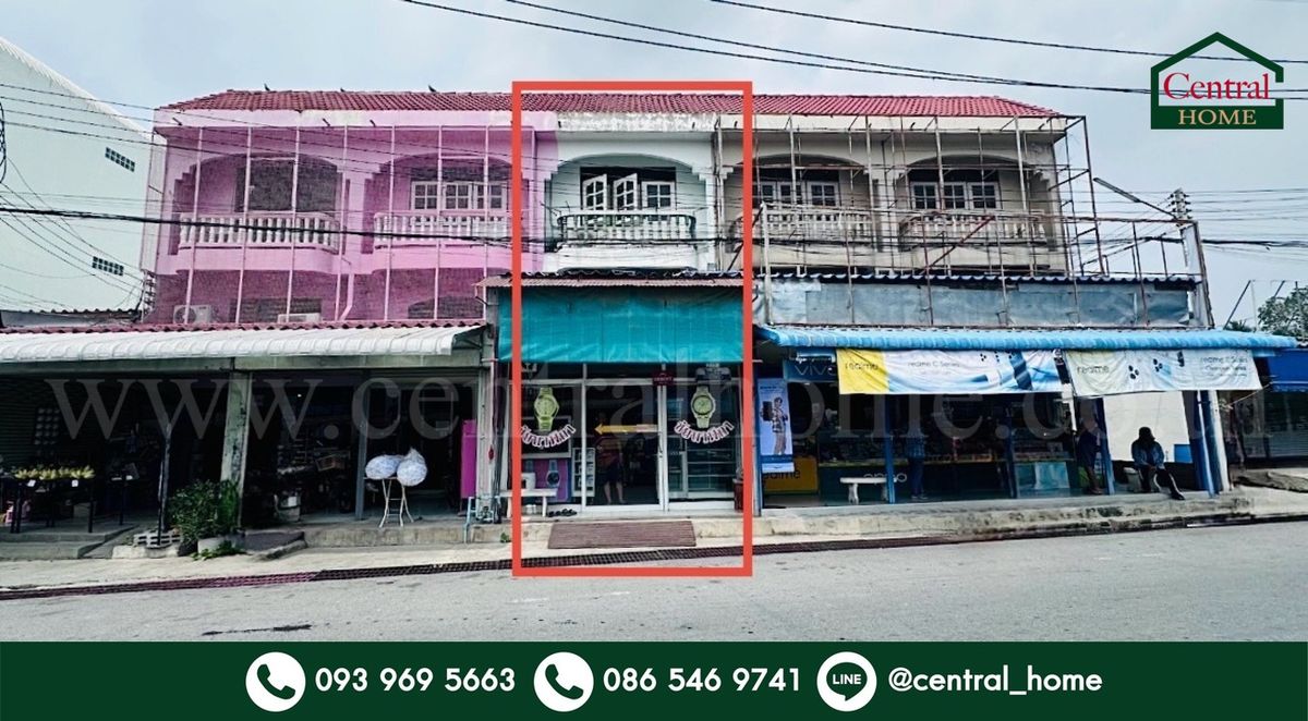 For SaleShop HouseSuphan Buri : Commercial building, Nong Ya Sai -Suphanburi, good location, cheap price