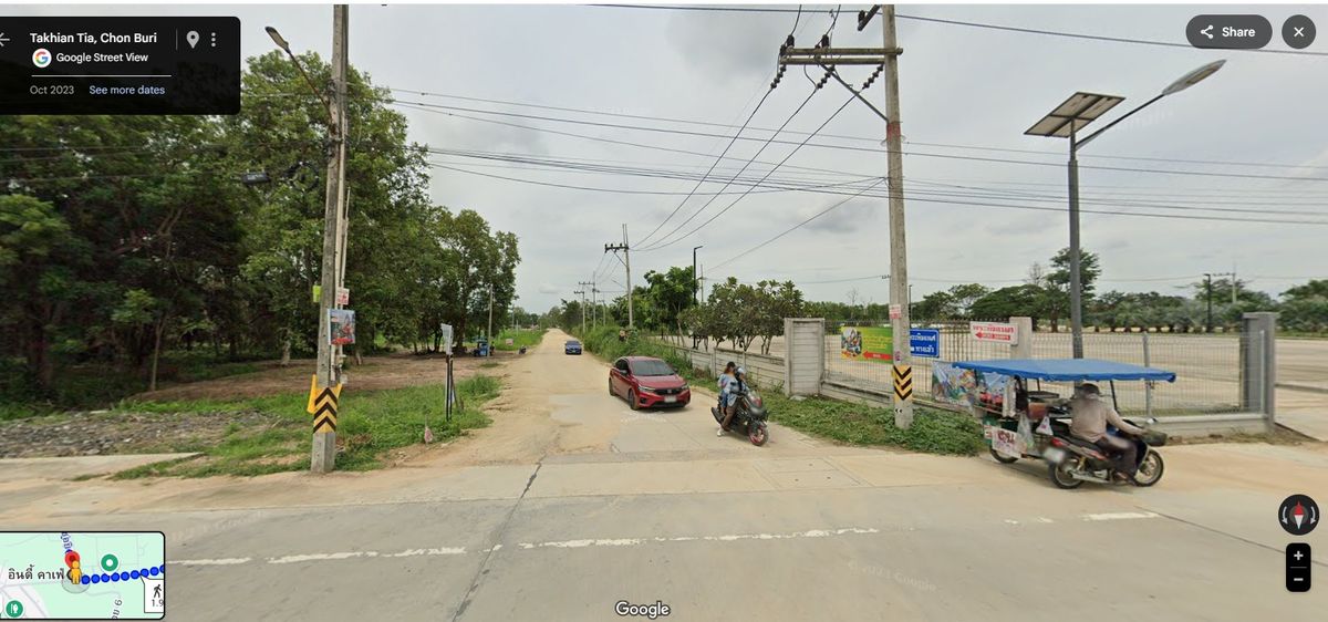 ขายที่ดินพัทยา บางแสน ชลบุรี สัตหีบ : ขายที่ดิน 10 ไร่ ติดถนนสาธารณะ เข้า-ออก สะดวก ต.ตะเคียนเตี้ย อ.บางละมุง จ.ชลบุรี