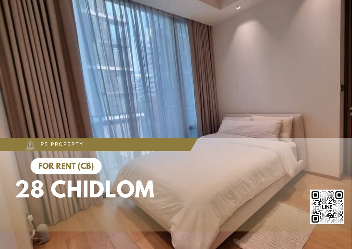 For RentCondoWitthayu, Chidlom, Langsuan, Ploenchit : For rent ✨ 28 Chidlom ✨ Fully furnished and equipped with electrical appliances, near BTS Chidlom