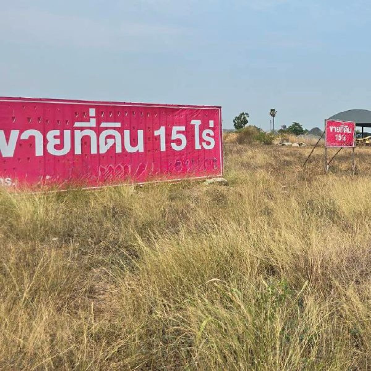 For SaleLandSing Buri : Land for sale, golden location! Next to the concrete road And next to the Asian Highway