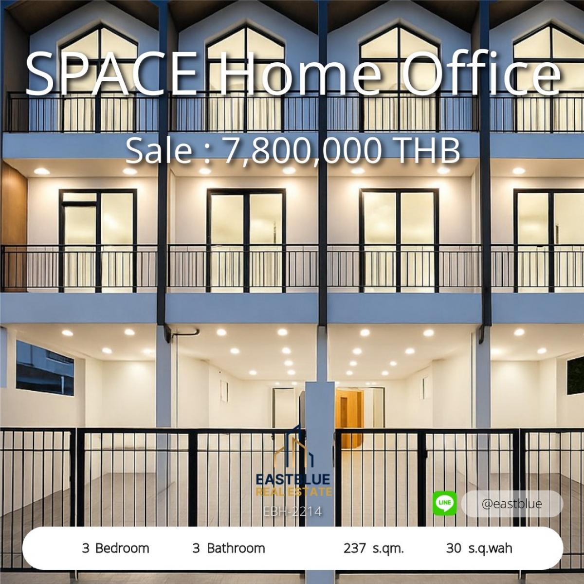 For RentTownhomeOnnut, Udomsuk : 🔥FOR RENT !! Ready to Move -in 3B3B 40K - Space Home Office