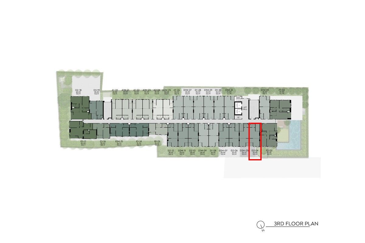 For SaleCondoPinklao, Charansanitwong : The north room, the final room, closed with furniture ❗❗ 1 BED 35 sq.m.: Aspire Arun Prive: Interested in watching the AUM 0655121395 room.