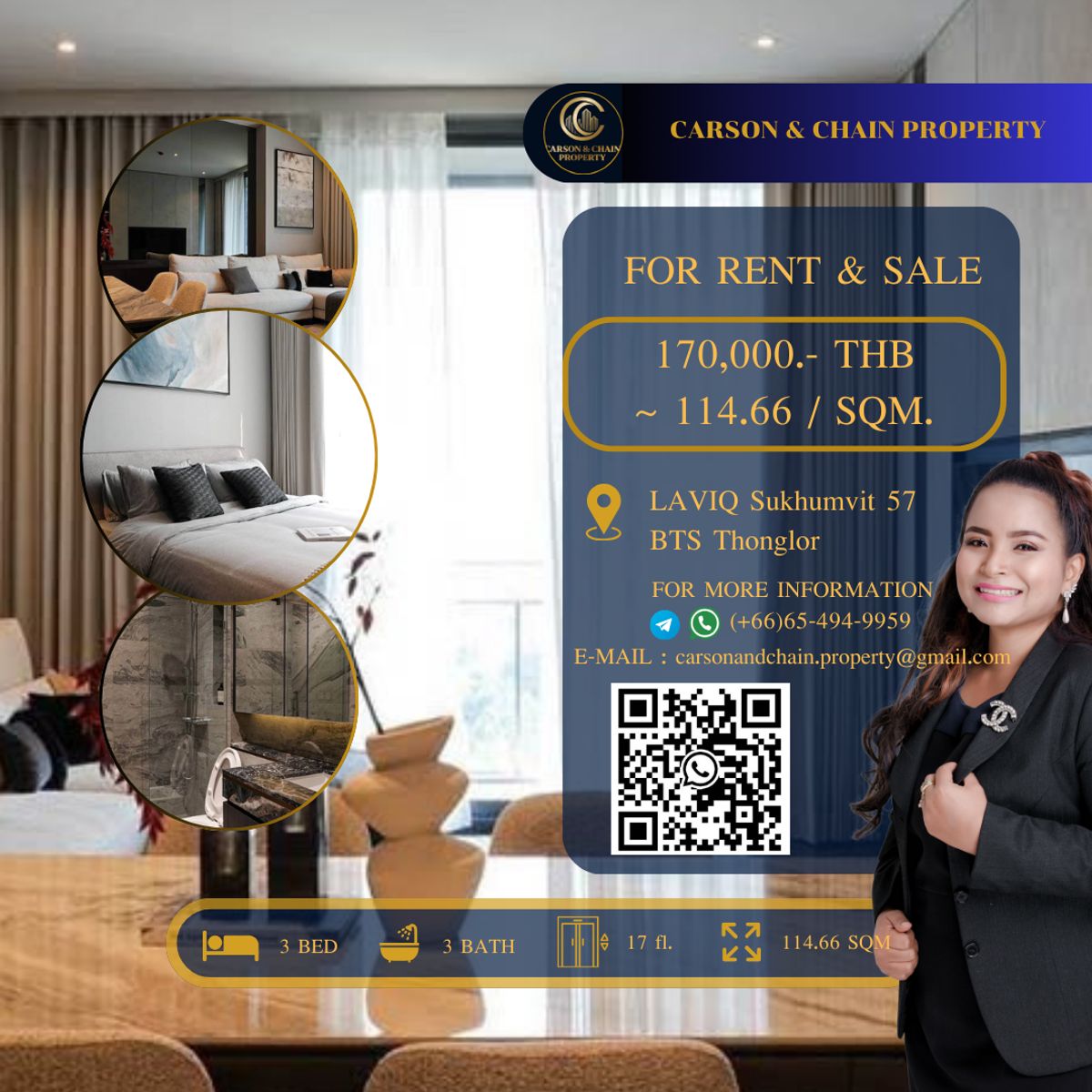 ให้เช่าคอนโดสุขุมวิท อโศก ทองหล่อ : LAVIQ Sukhumvit 57