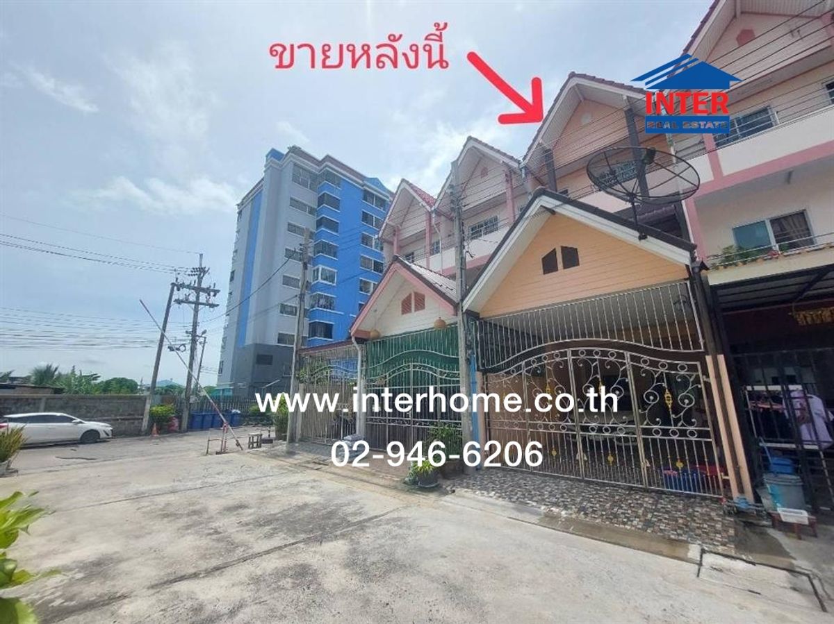 ขายทาวน์โฮมสมุทรปราการ สำโรง : ทาวน์เฮ้าส์ 3 ชั้น 23.2 ตร.ว. หมู่บ้านวิภาวิลล์ ใกล้BTSช้างเอราวัณ ซอยวิภาวิลล์แมนชั่น ถนนสุขุมวิท เมืองสมุทรปราการ สมุทรปราการ