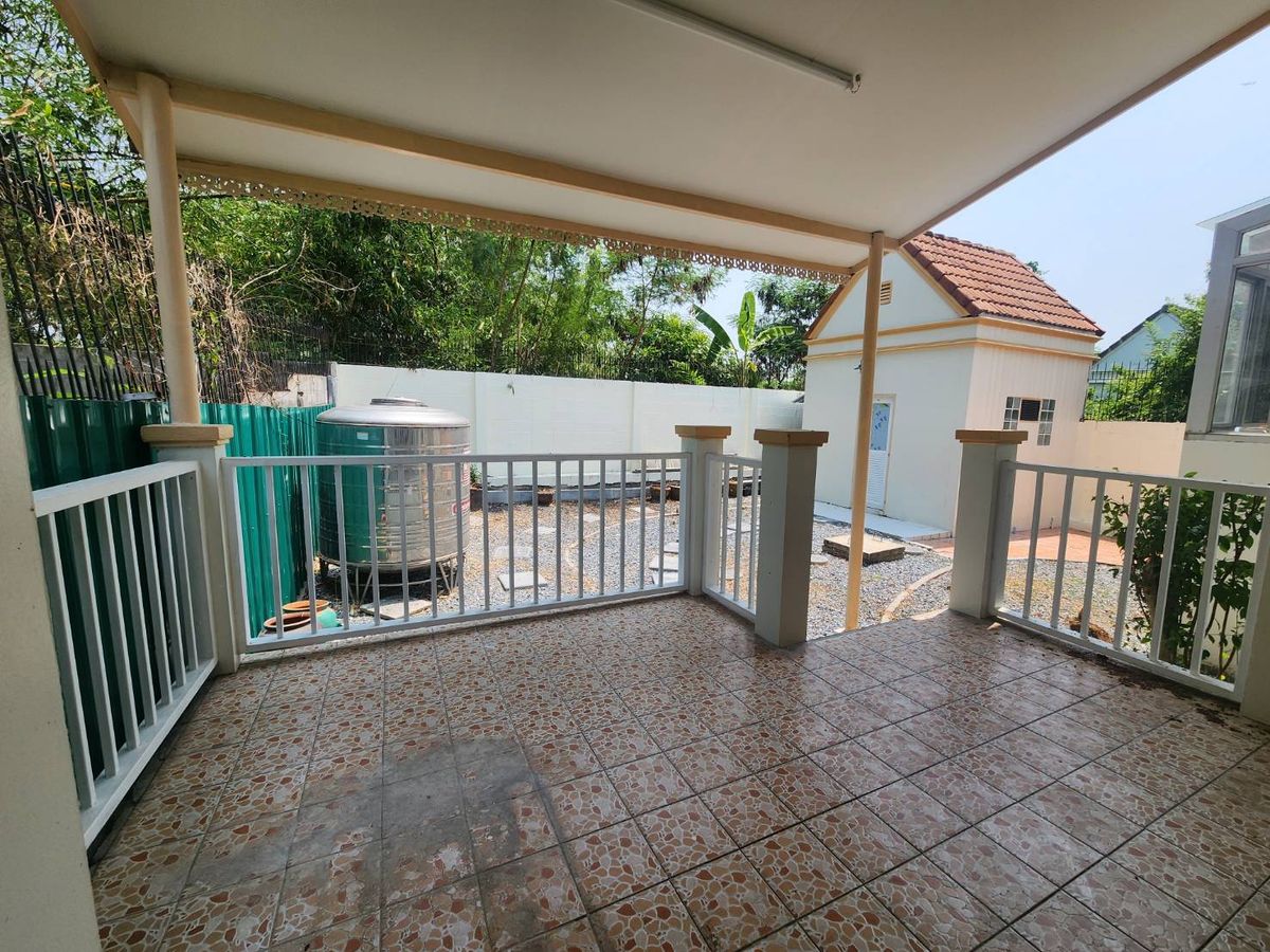 For SaleHouseMin Buri, Romklao : Fores Park Village, Ramkhamhaeng Road, 196 Min Buri area, 79 sq.m. after a quiet corner