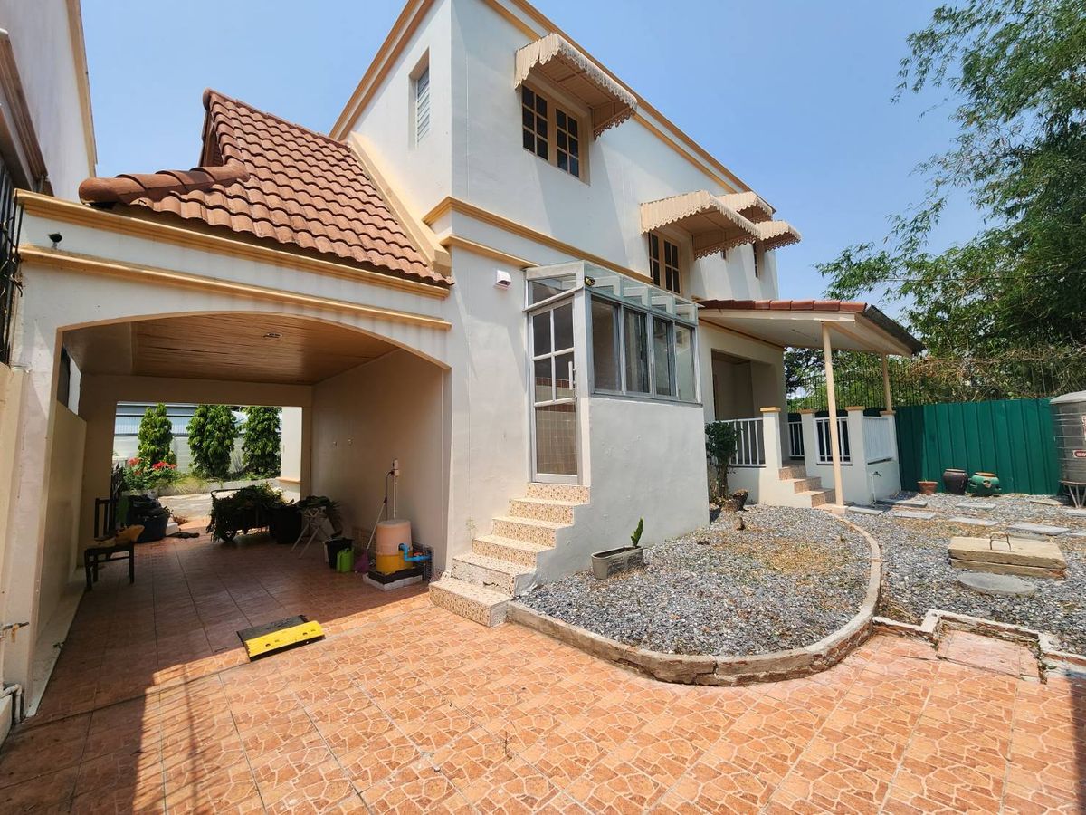 For SaleHouseMin Buri, Romklao : Fores Park Village, Ramkhamhaeng Road, 196 Min Buri area, 79 sq.m. after a quiet corner