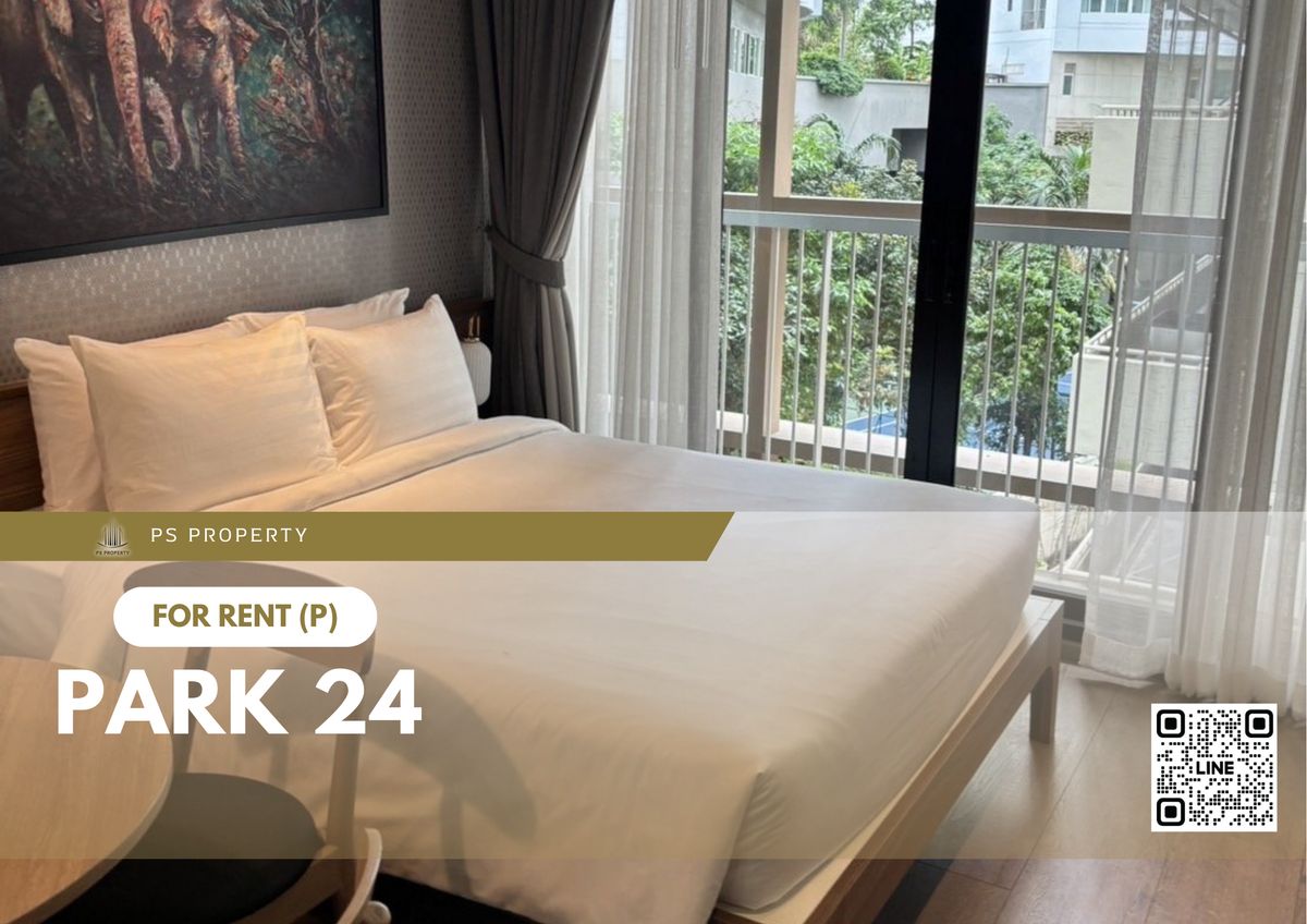 For RentCondoSukhumvit, Asoke, Thonglor : For rent 🔥 Park 24 🔥 Fully furnished and equipped with electrical appliances, near BTS Phrom Phong
