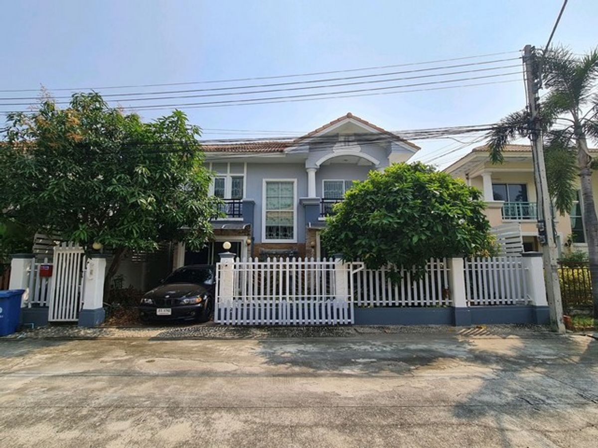 For RentHouseRama 2, Bang Khun Thian : Code C6697, 2 -storey detached house for rent, Pruksa Village 6, Rama 2 Road, Tian Talay