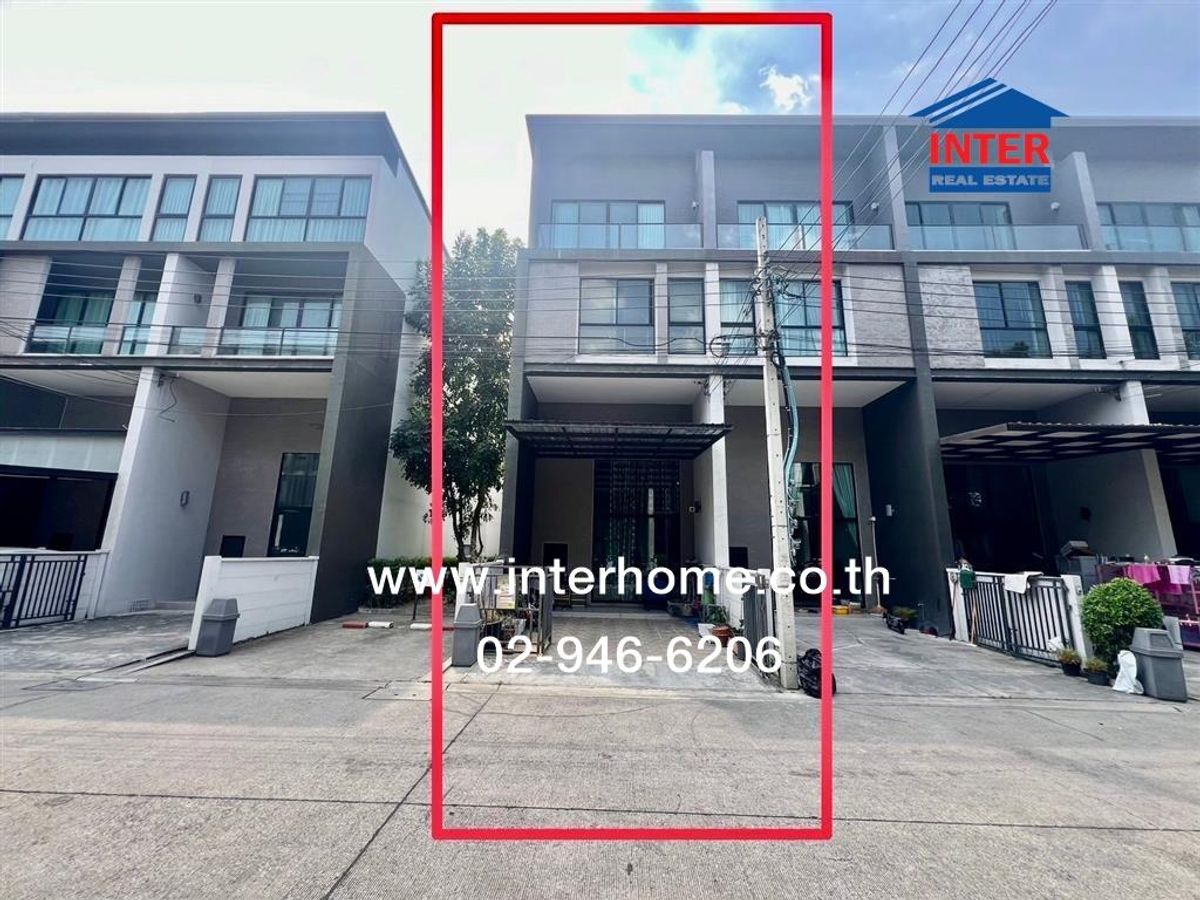 For SaleTownhomeKasetsart, Ratchayothin : Townhome 3.5, Floor 20.4 sq.w. Village, Mueang Muang Vibhavadi 64 Soiwiphawadee 64, Wiwat Wadi Road, Chaeng Watthana Road, Lak Si District, Bangkok