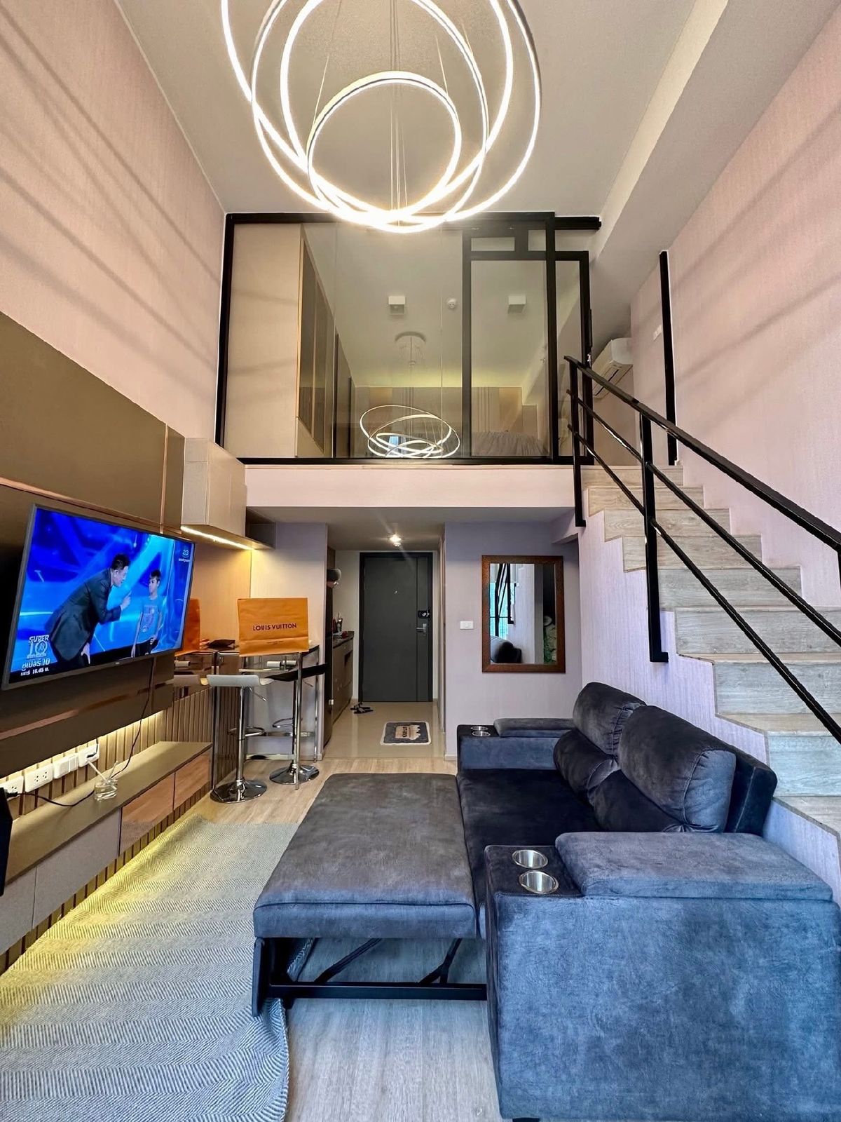 ให้เช่าคอนโดพระราม 9 เพชรบุรีตัดใหม่ RCA : ideo new rama9 เช่า Duplex 37 sqm  1b1b