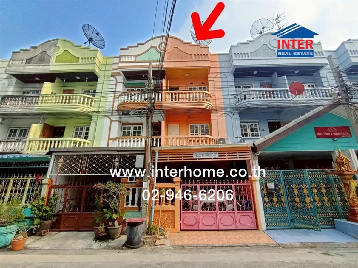 ขายทาวน์โฮมบางนา แบริ่ง ลาซาล : ทาวน์โฮม 3 ชั้น 20 ตร.ว. หมู่บ้านไพโรจน์ โครงการ5 บางนา ถนนบางนา-ตราด ถนนบางนาตราด27 เขตบางนา กรุงเทพมหานคร