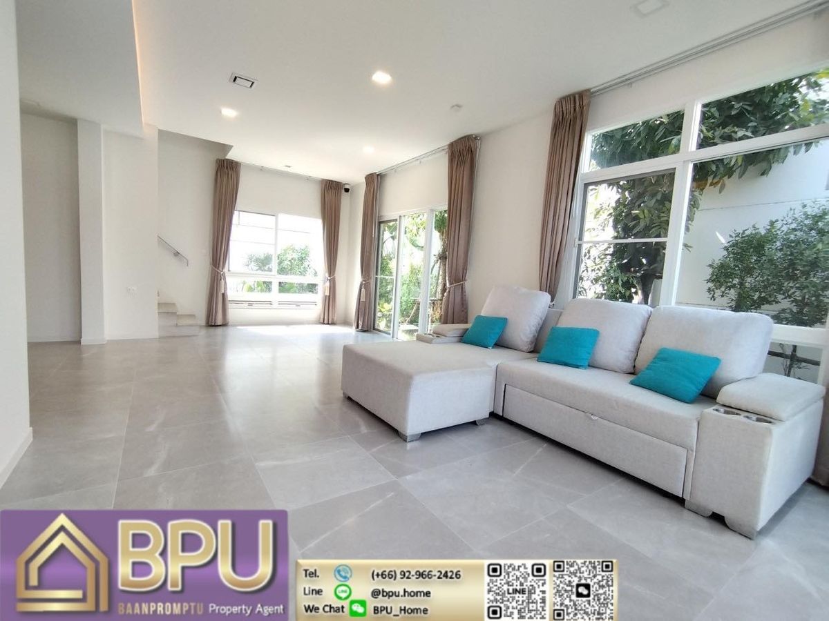 บ้านลาดกระบัง สุวรรณภูมิ : **ขาย/ให้เช่าบ้านเดี่ยว 3 ห้องนอน ** มัณฑนา บางนา-วงแหวน ใกล้ เมกะ บางนา