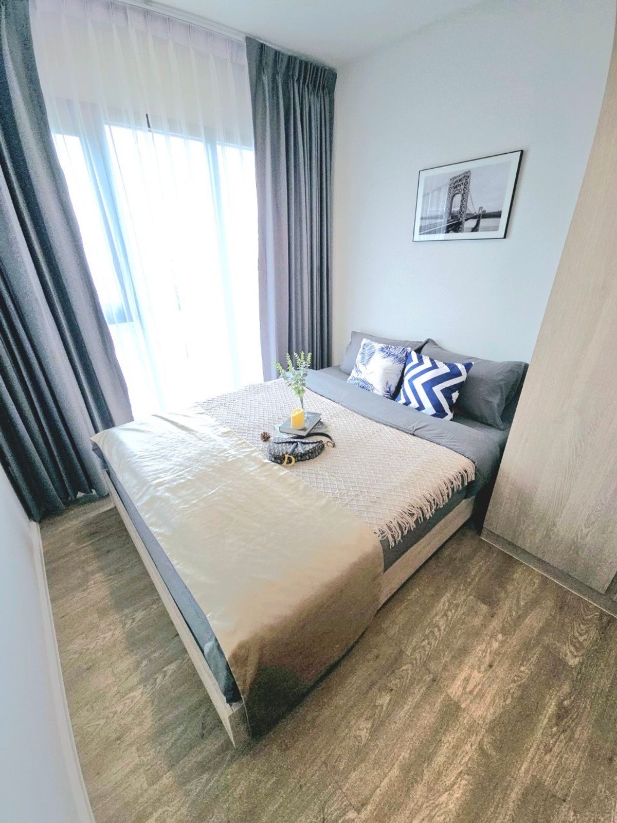For RentCondoOnnut, Udomsuk : Cheap room !! Model Sukhumvit 50 View Pang Alang, Chao Phraya River view, BTS On Nut