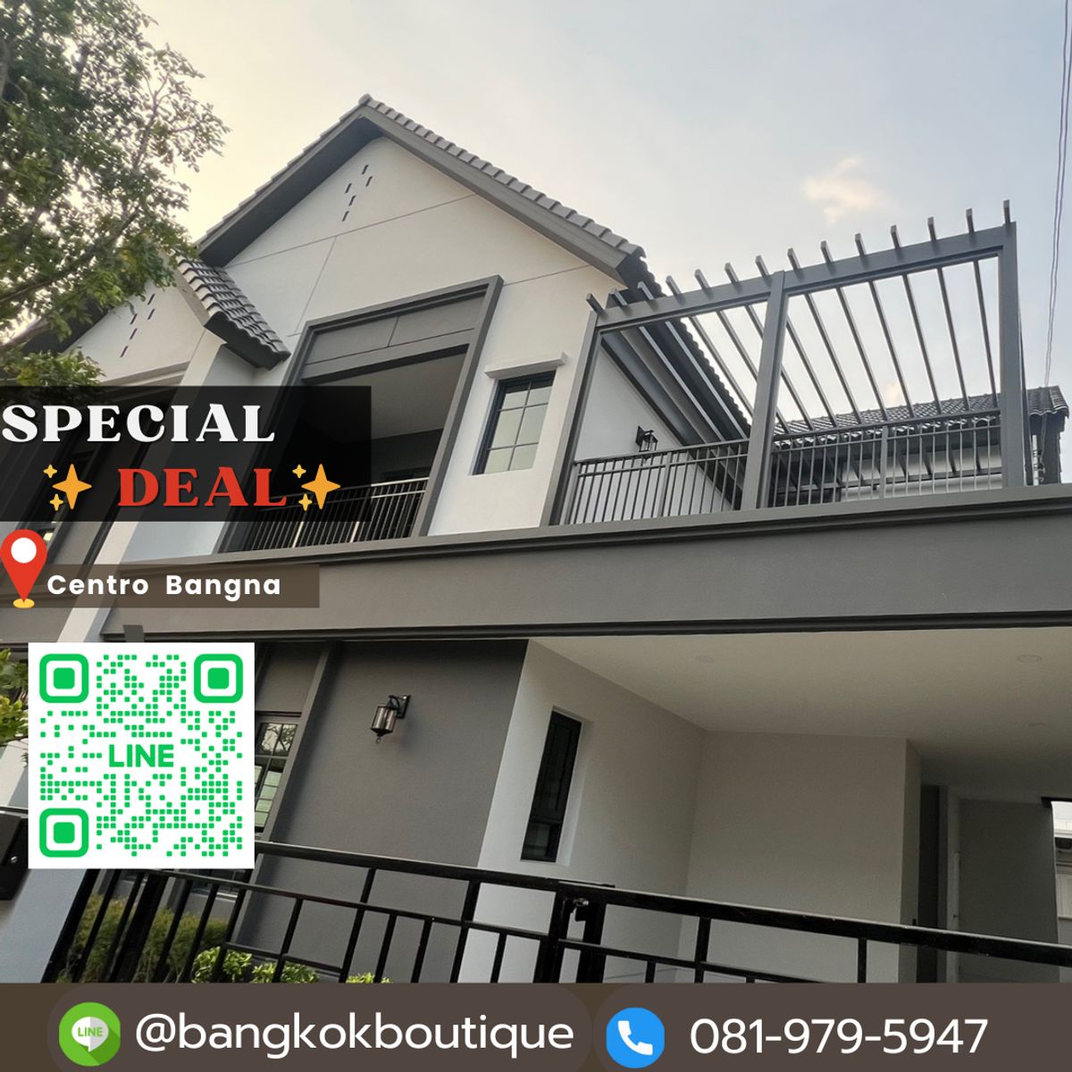ให้เช่าบ้านบางนา แบริ่ง ลาซาล : ให้เช่าบ้านเดี่ยวCentro Bangna 4ห้องนอน 5ห้องน้ำ ขนาด 303 ตร.ม 