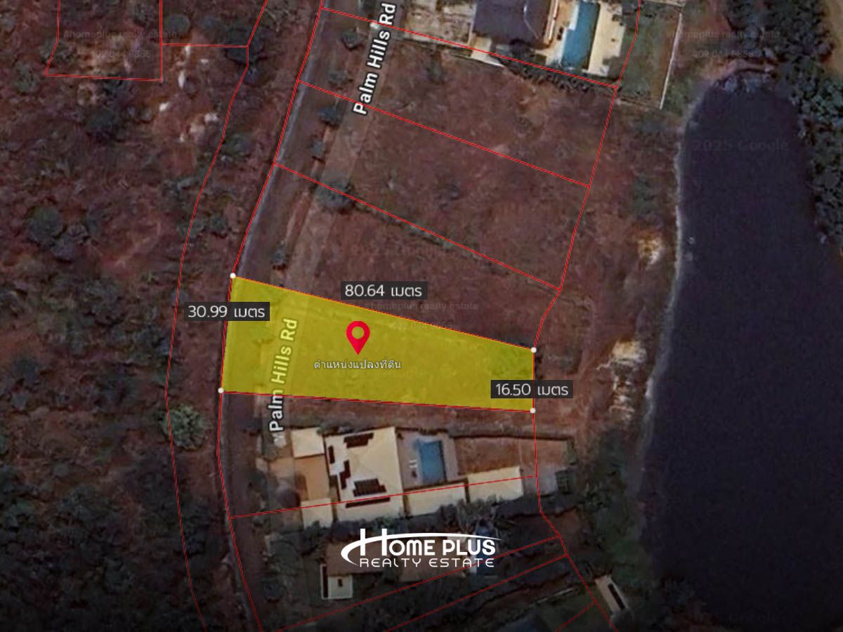 For SaleLandCha-am Phetchaburi : Land in the village of Palm Hills Golf Club and Residence, Cha -Am District, Phetchaburi, 1 Rai 1, 1 event