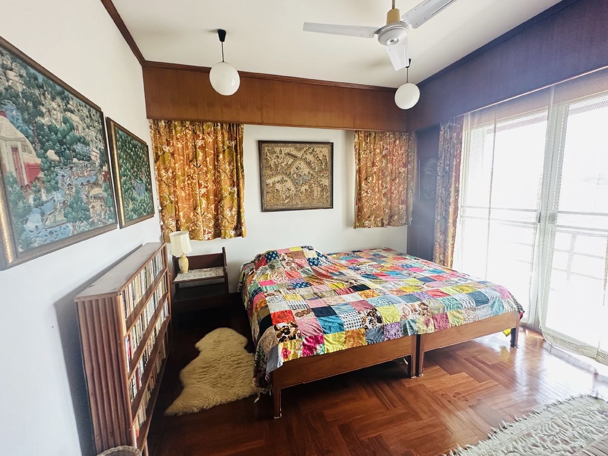 For SaleHousePathum Thani,Rangsit, Thammasat : House for sale Muang Ek Village, big house, good condition, area of 324 sq.w., behind the house next to the waterfront, Soi Ekarat 6, Lak Hok Subdistrict, Mueang Pathum Thani District Pathum Thani Province