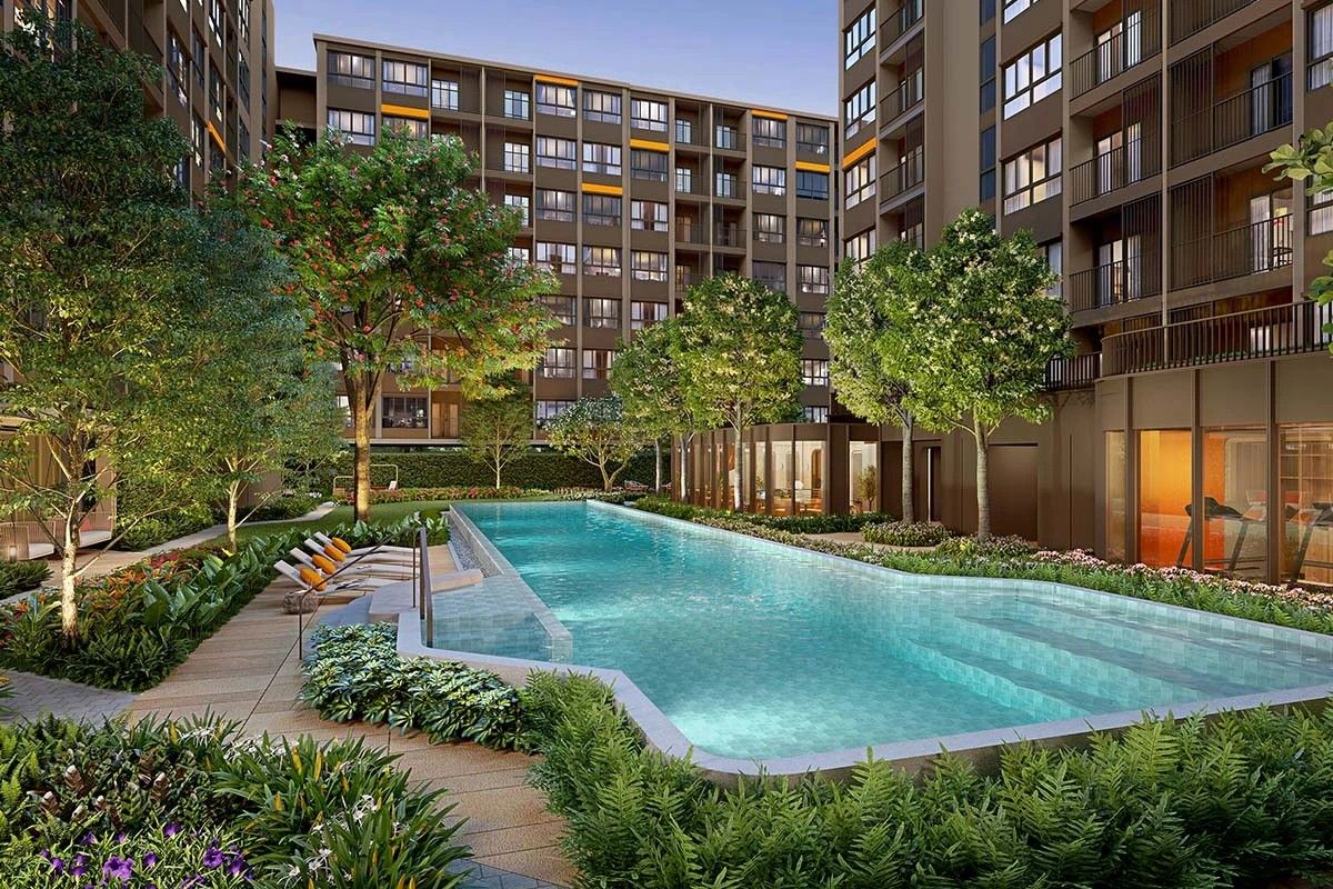 For SaleCondoRamkhamhaeng, Hua Mak : & quot; D -Condo Calm Ramkhamhaeng 40 & quot;  New condominium Low number There is a private area of ​​more than 1 rai.