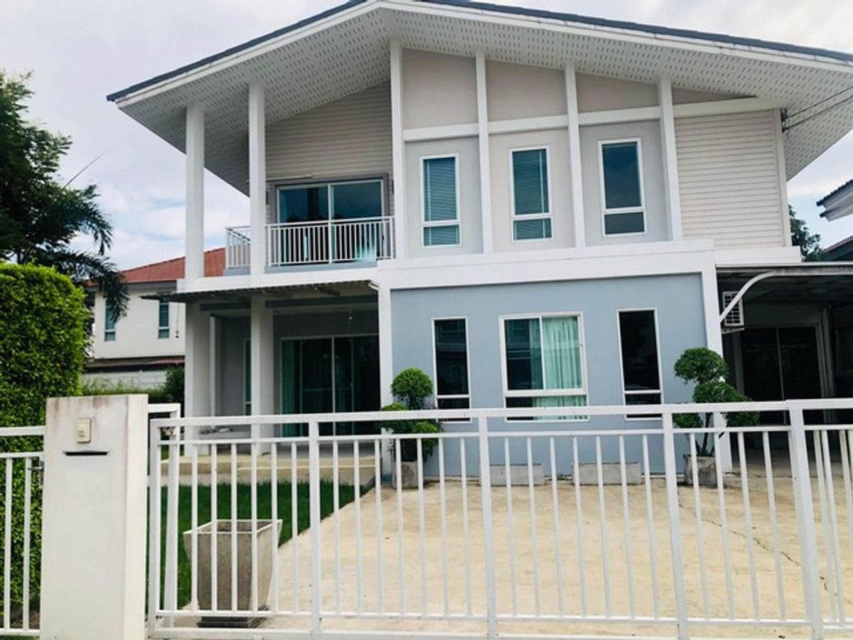 For RentHouseNawamin, Ramindra : RH1276 House for rent 102 square wah, Habitia Village, 3 bedrooms, 1 bedroom, 3 bathrooms, 6 air -conditioned cabinets