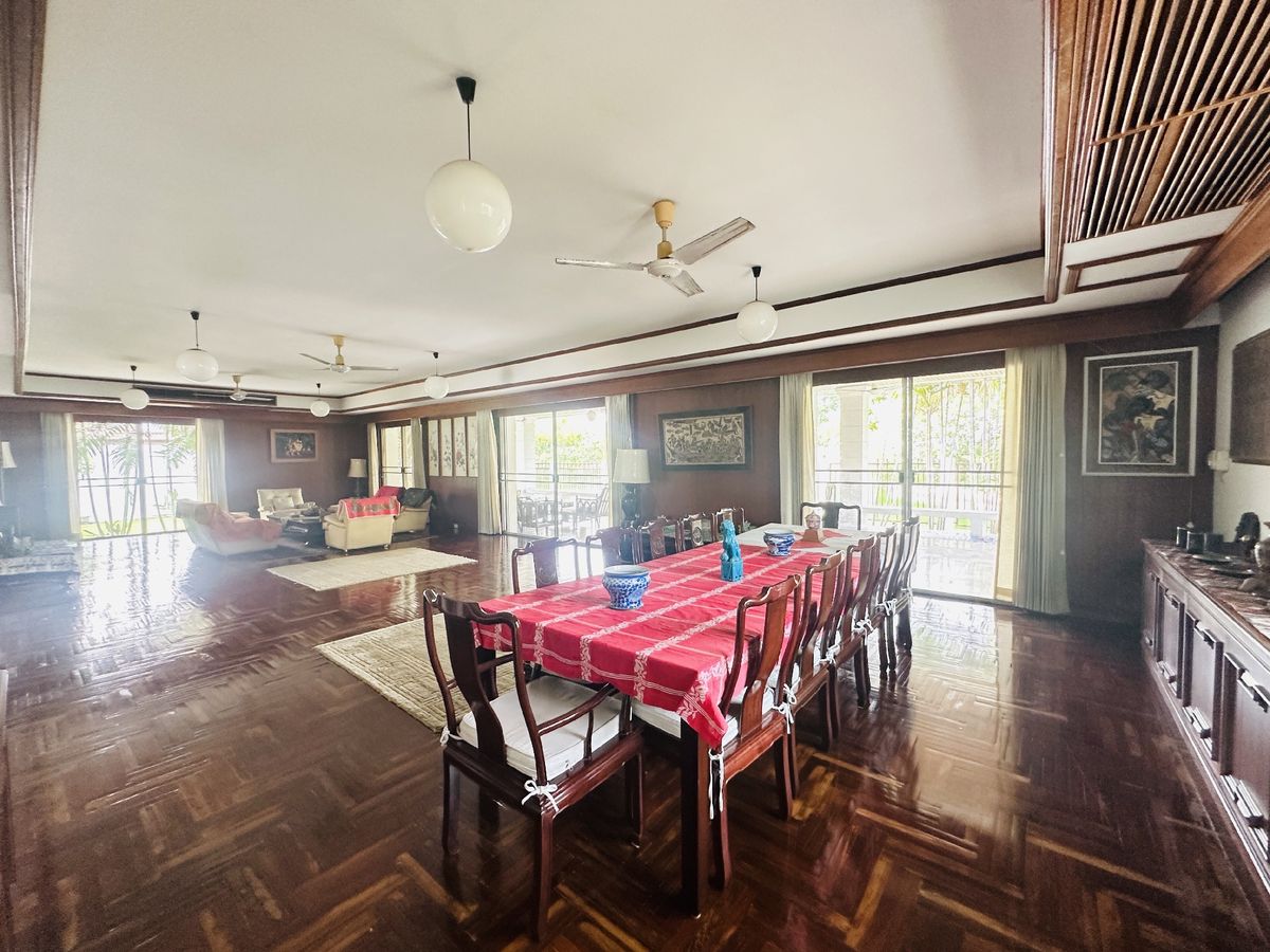 For SaleHousePathum Thani,Rangsit, Thammasat : House for sale Muang Ek Village, big house, good condition, area of 324 sq.w., behind the house next to the waterfront, Soi Ekarat 6, Lak Hok Subdistrict, Mueang Pathum Thani District Pathum Thani Province