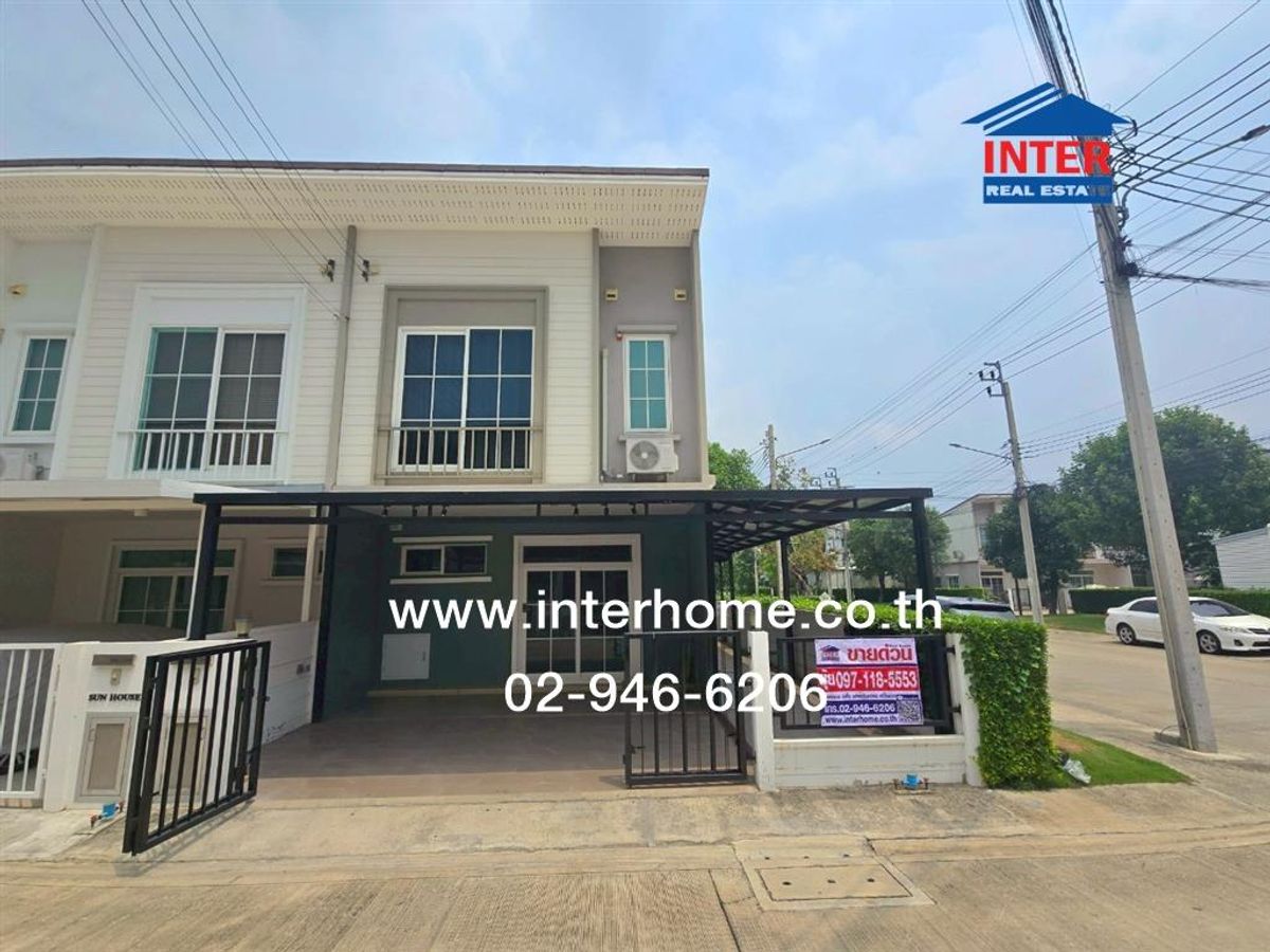 For SaleTownhomeRama5, Ratchapruek, Bangkruai : Townhouse 2 floors 24.3 sq.w. Kuad Kuad Village, West Gate, near Central Westgate, Soi 2, Bang Kruai-Sai Noi Road, Bang Bua Thong, Nonthaburi