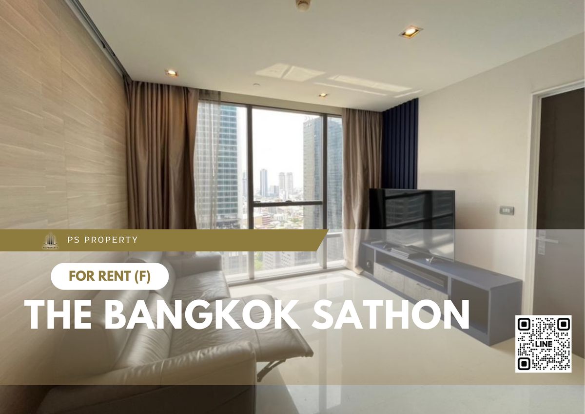 ให้เช่าคอนโดสาทร นราธิวาส : ให้เช่า 🔥 The Bangkok Sathon 🔥 เฟอร์นิเจอร์ และ เครื่องใช้ไฟฟ้าครบ ใกล้ BTS สุรศักดิ์