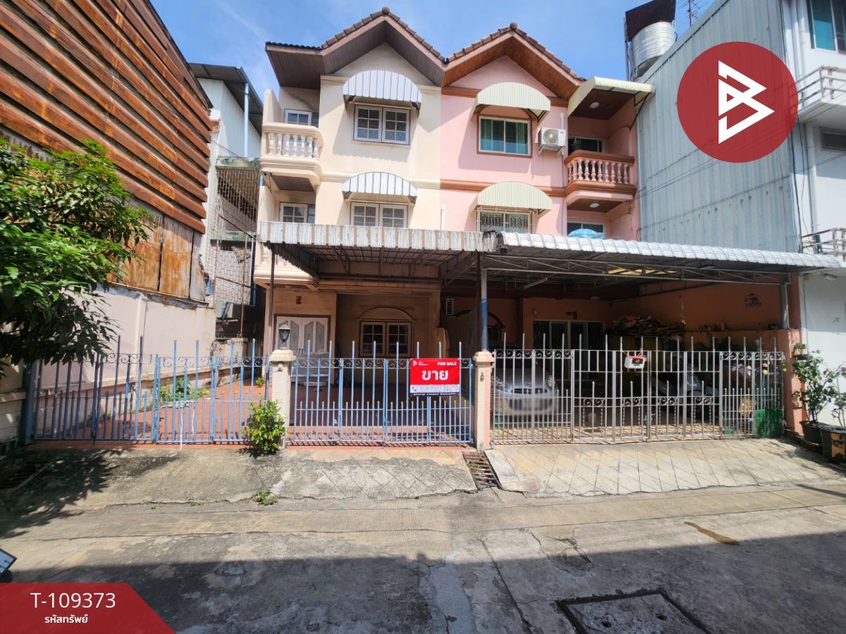 For SaleTownhomeRama3 (Riverside),Satupadit : 3 -story townhouse for sale, Soi Rama III 25, area 27 sq.wah, Bangkok